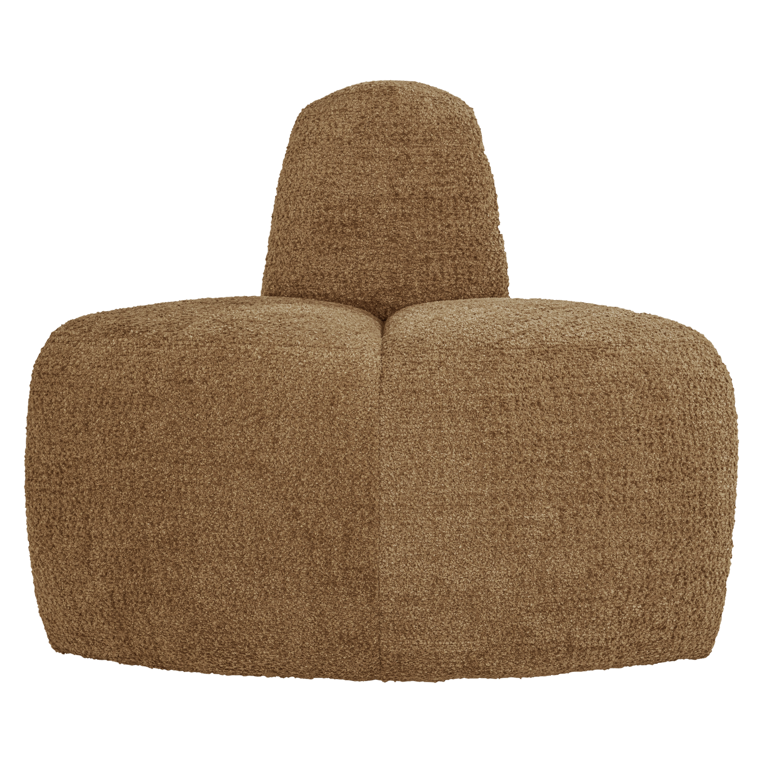 MOJO BENCH Modular Sofa - Rounded Corner Element in Honey Chenille