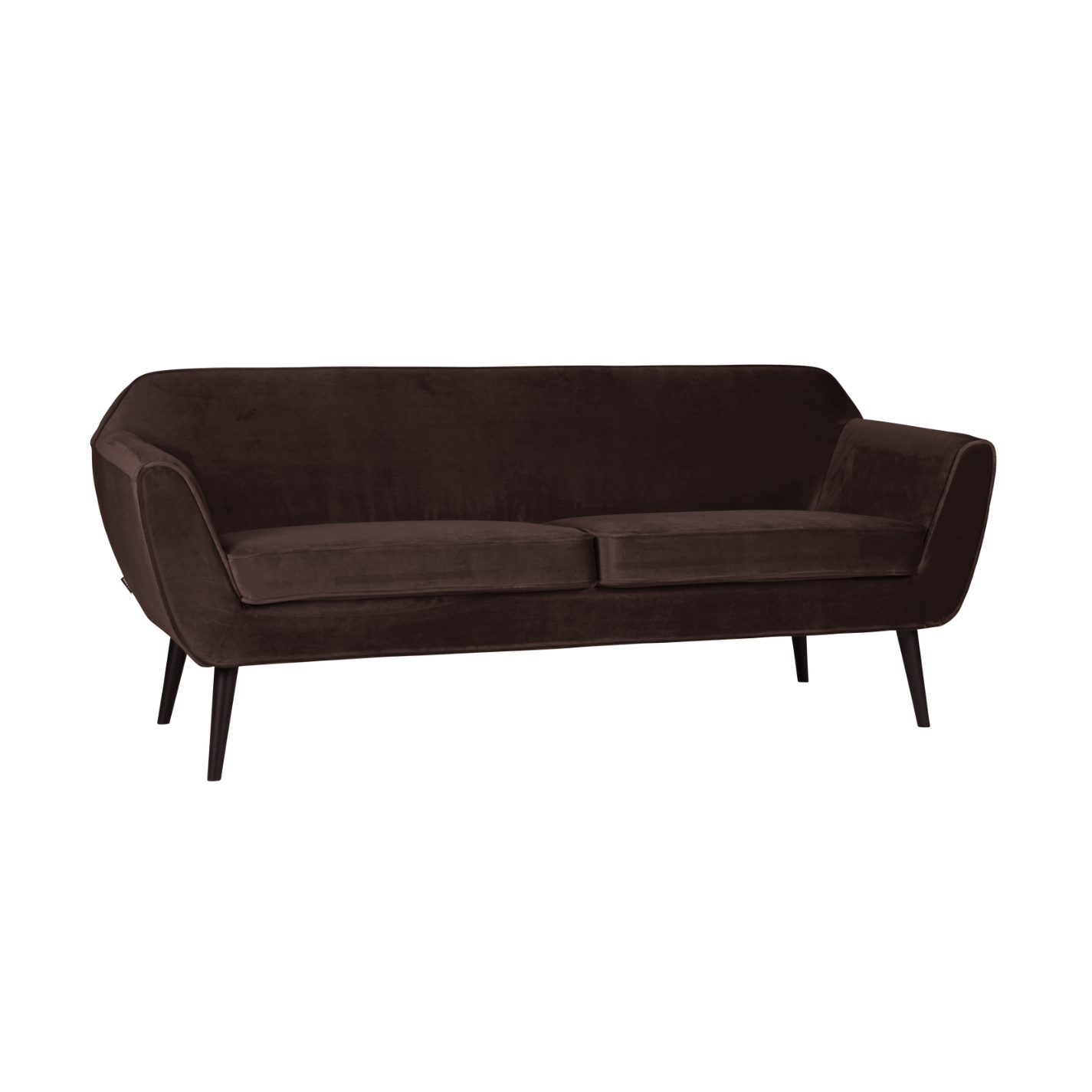 Chocolate 2.5-Seater Velvet Sofa ROCCO