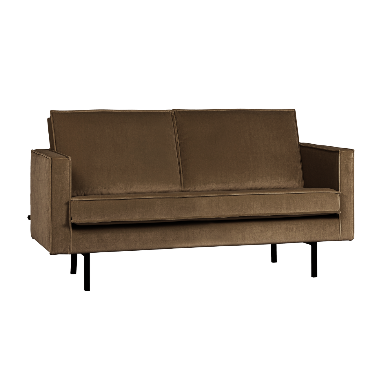 Sofa aus Samt 2-sitzig RODEO taupe