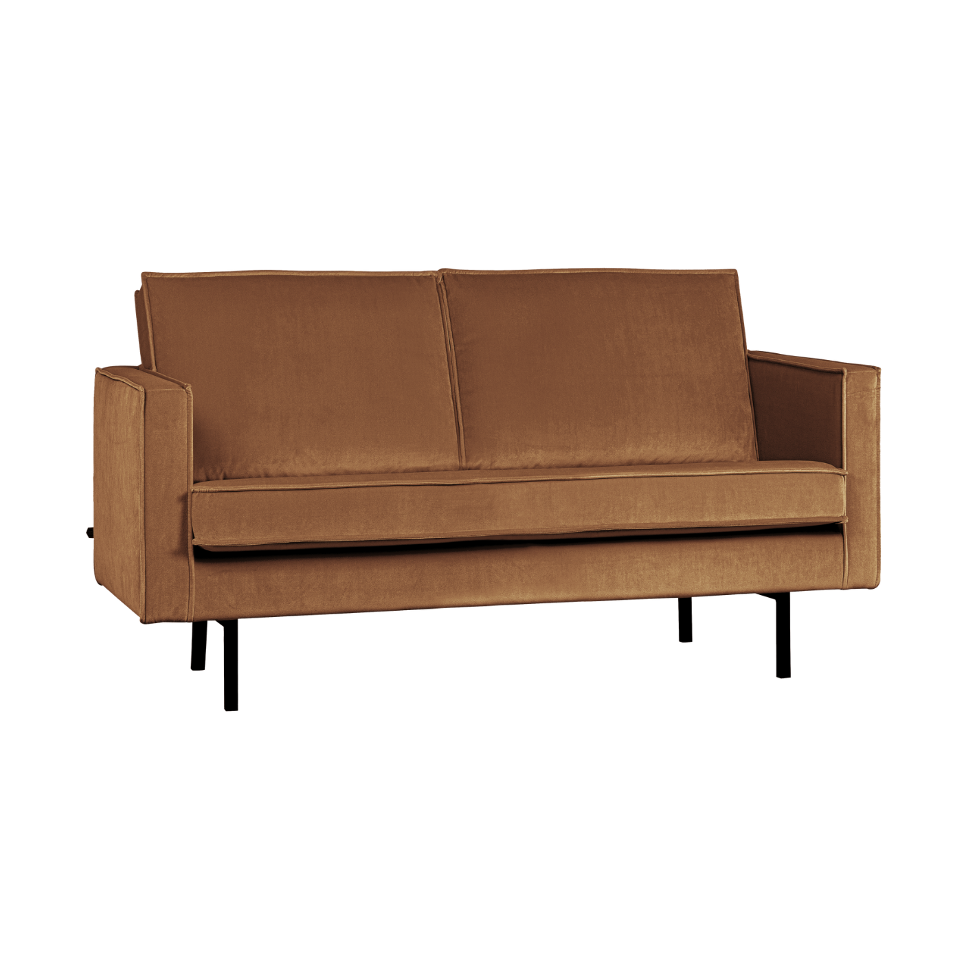 Sofa aksamitna 2-osobowa RODEO miodowy