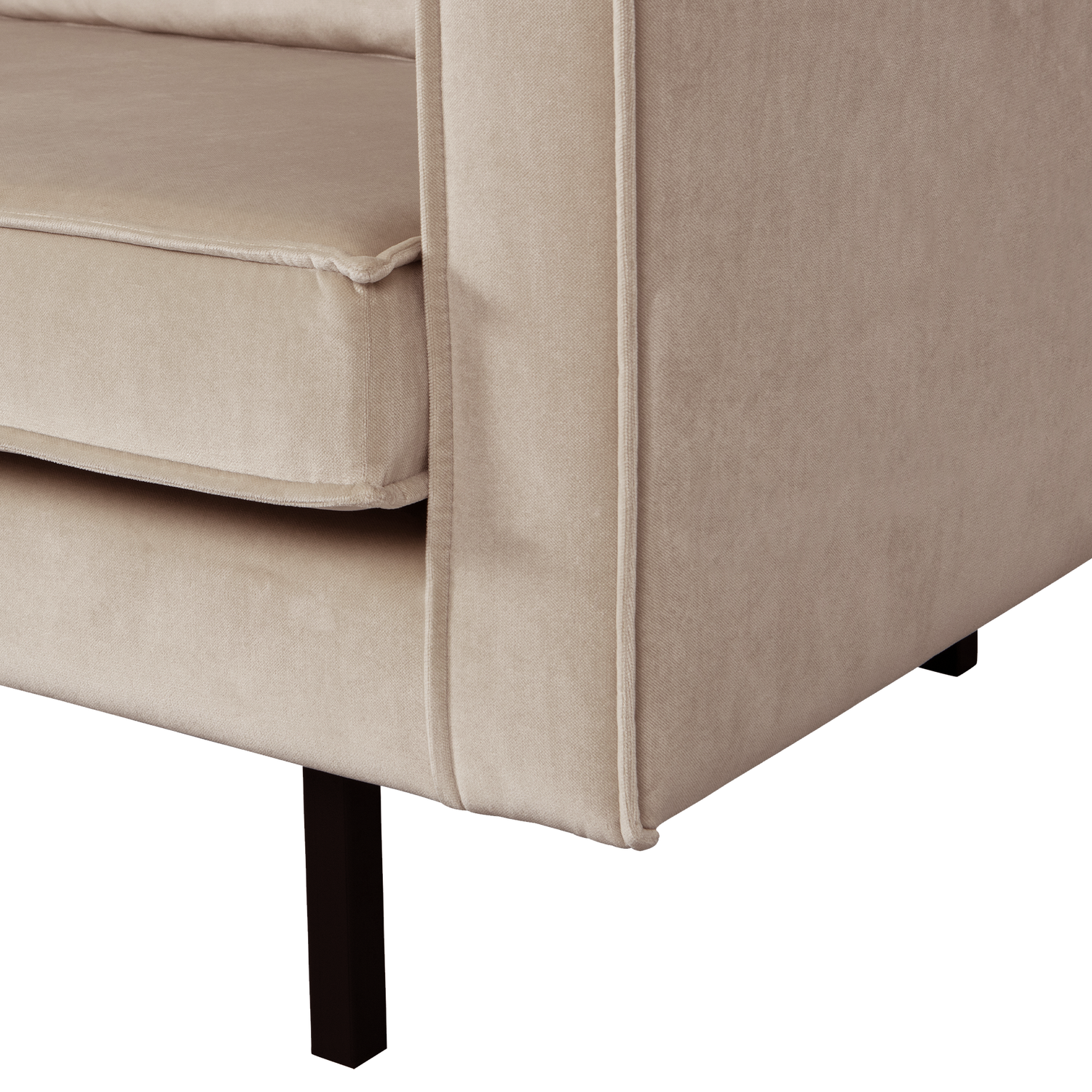 Sofa aksamitna 2-osobowa RODEO khaki
