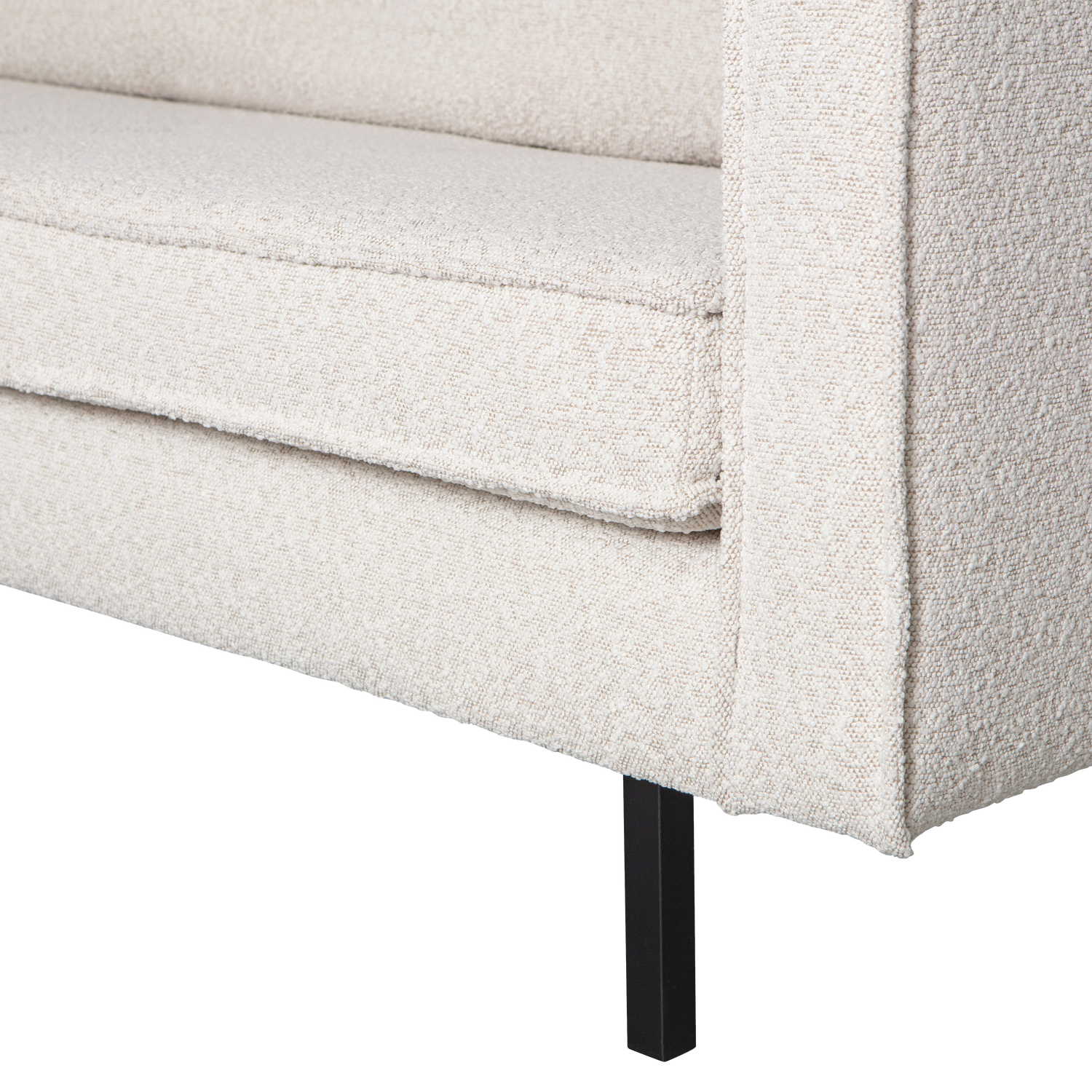 Sofa 2-osobowa RODEO kremowy bouclé – Woood