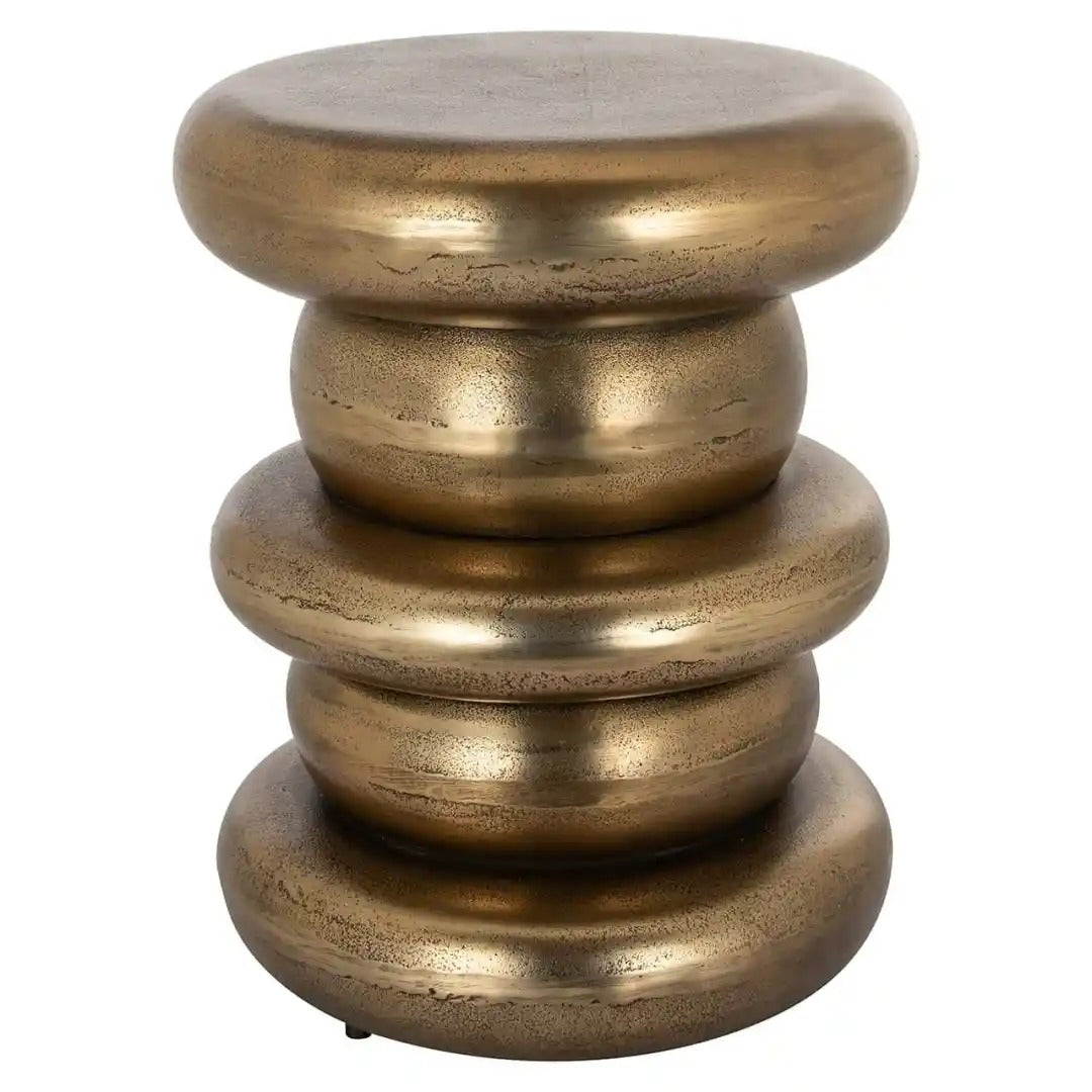 ELA Antique Gold Side Table
