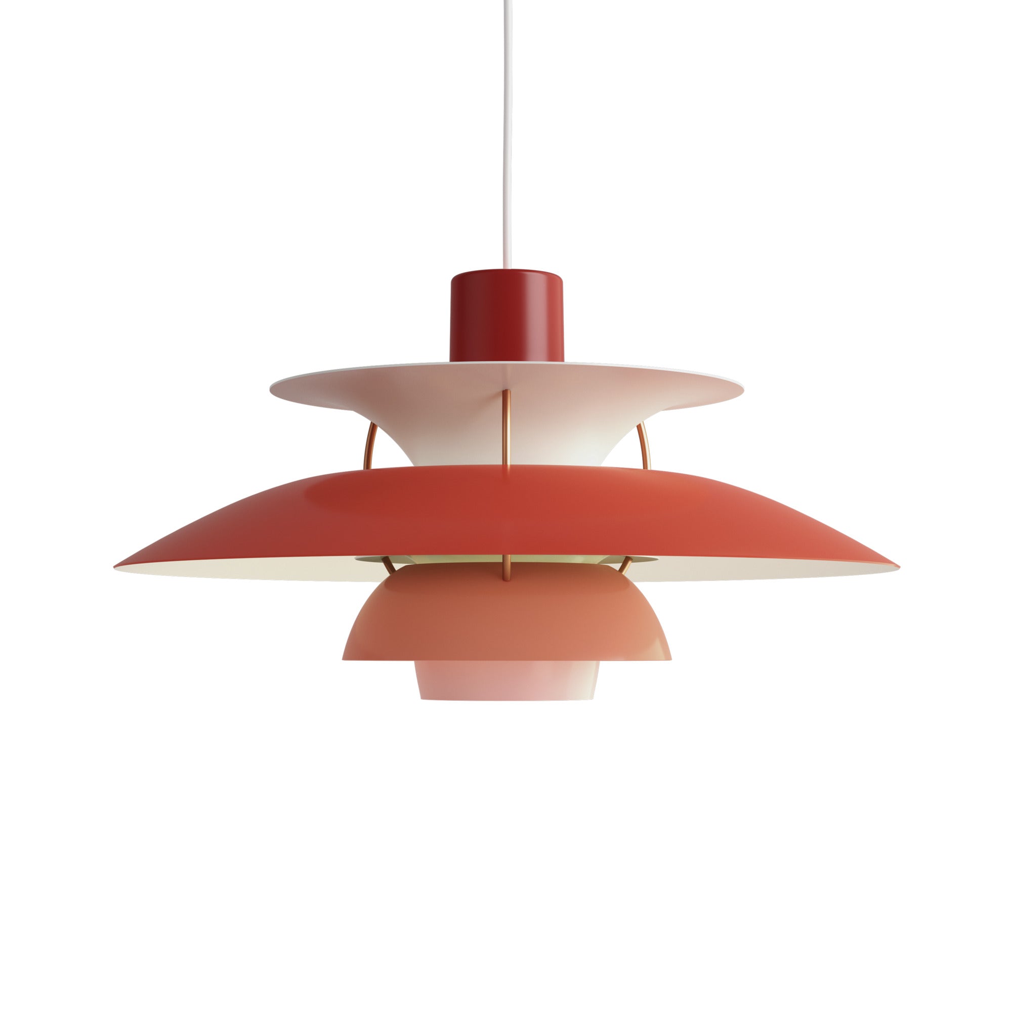 Lampa wisząca PH 5 odcienie czerwonego