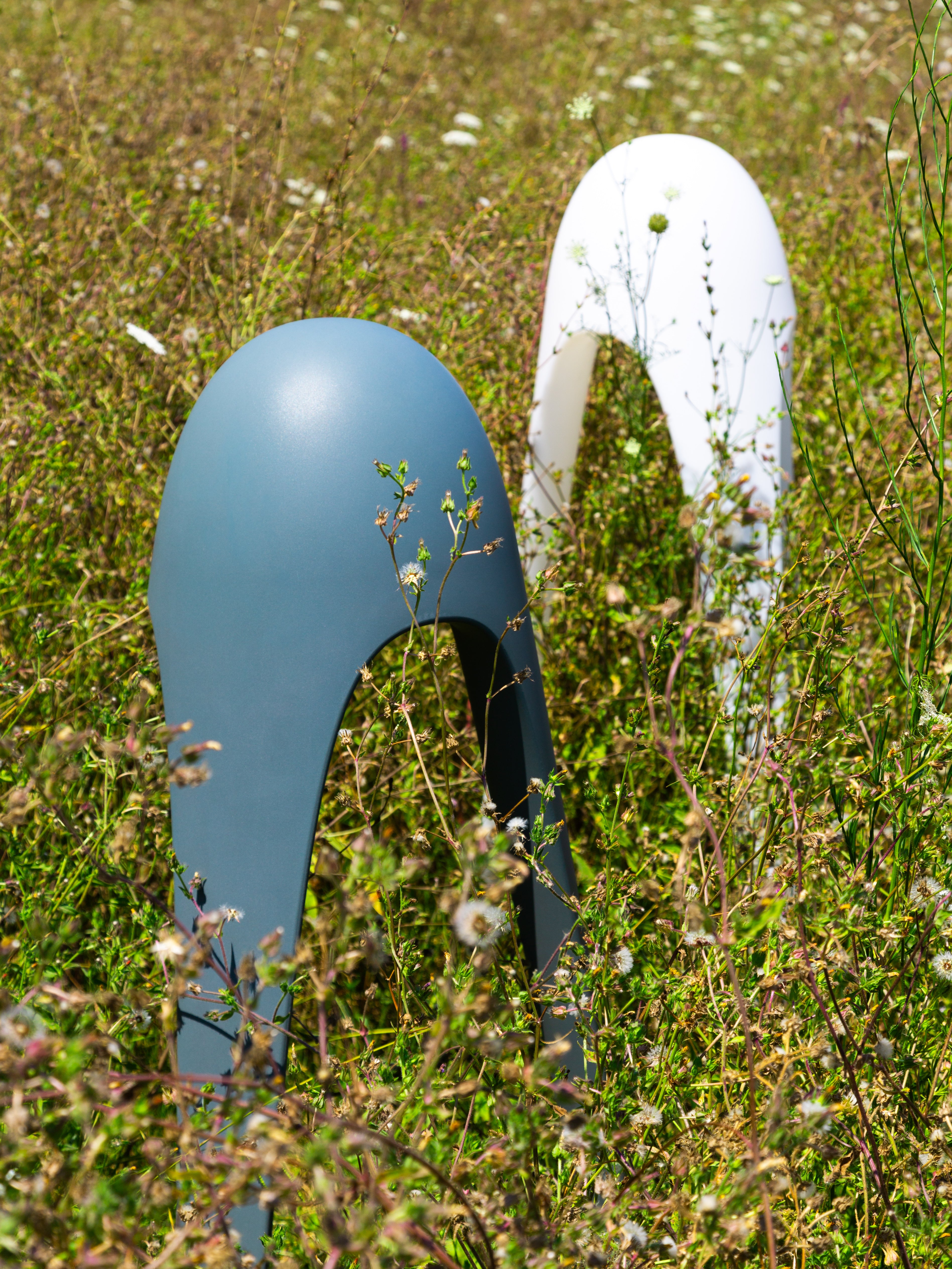 Lampa podłogowa zewnętrzna CYBORG BIG połyskujący biały