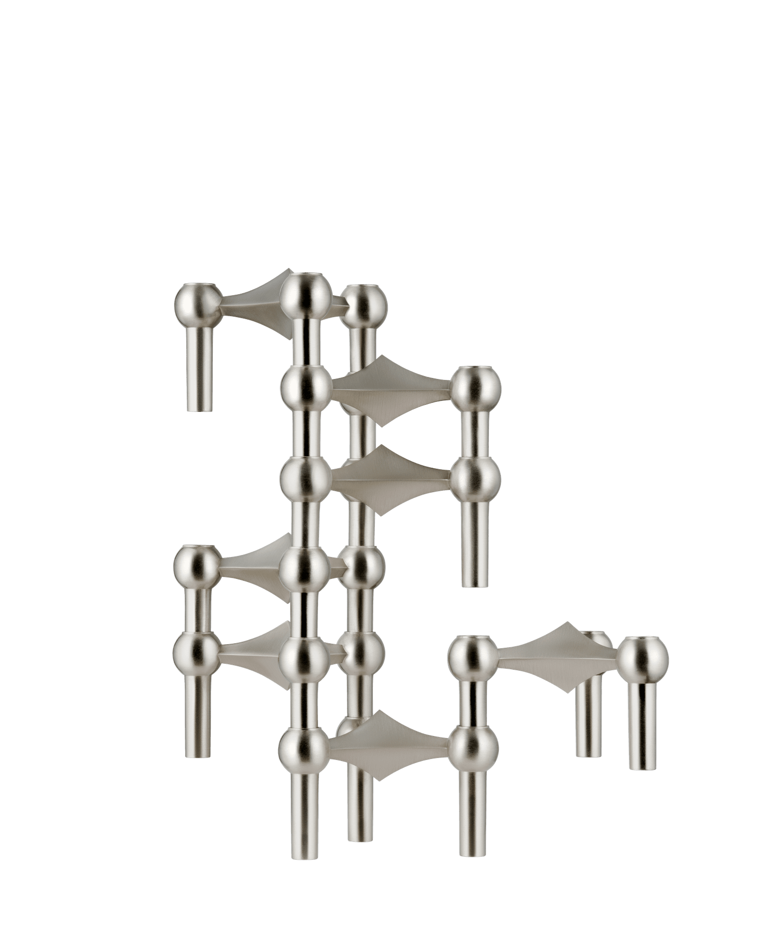 STOFF NAGEL Candle Holder Brushed Chrome