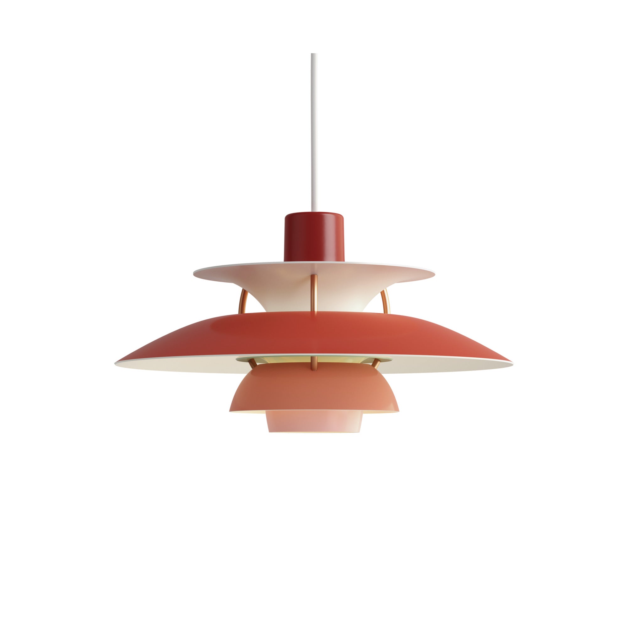 Lampa wisząca PH 5 odcienie czerwonego