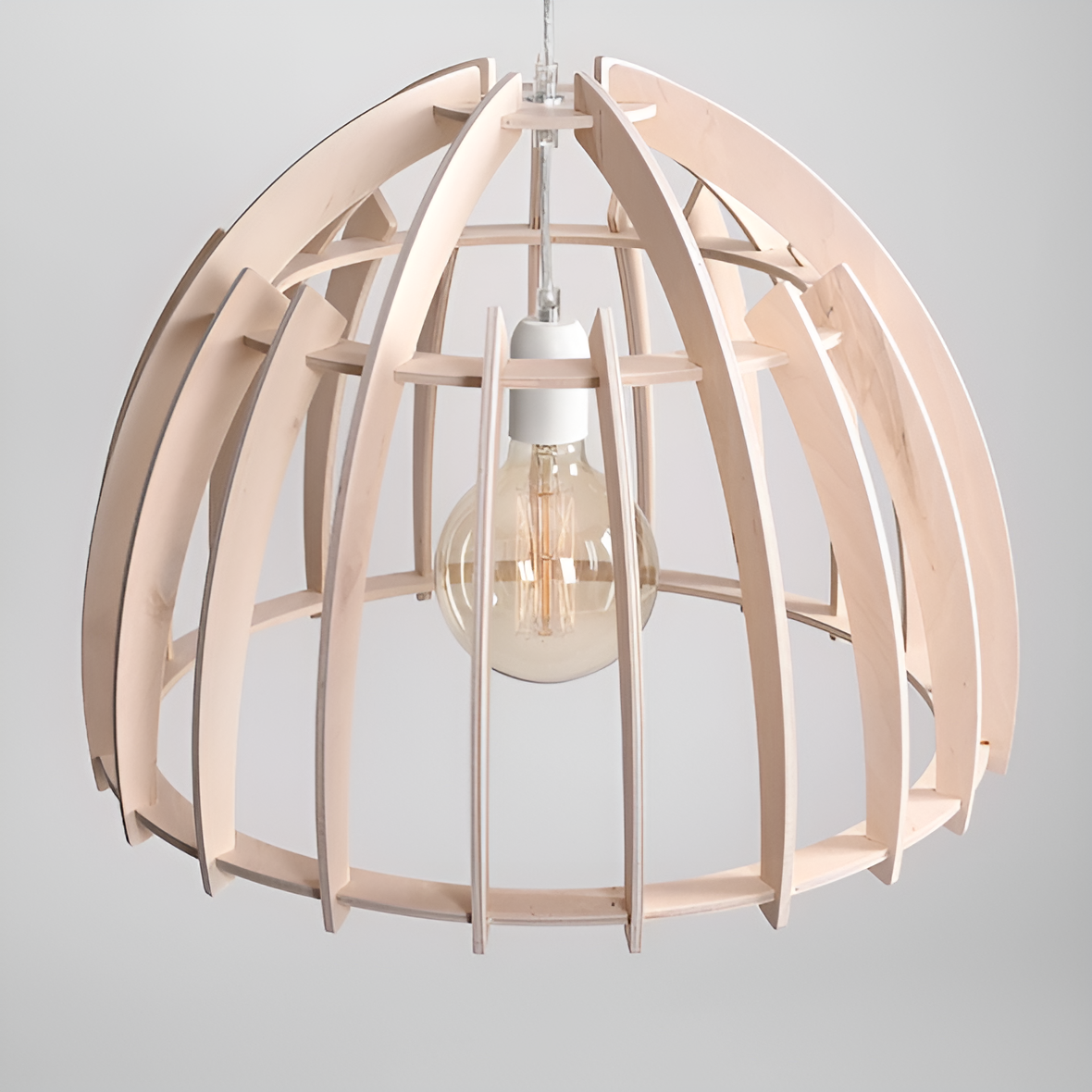 Lampa wisząca FERB drewno