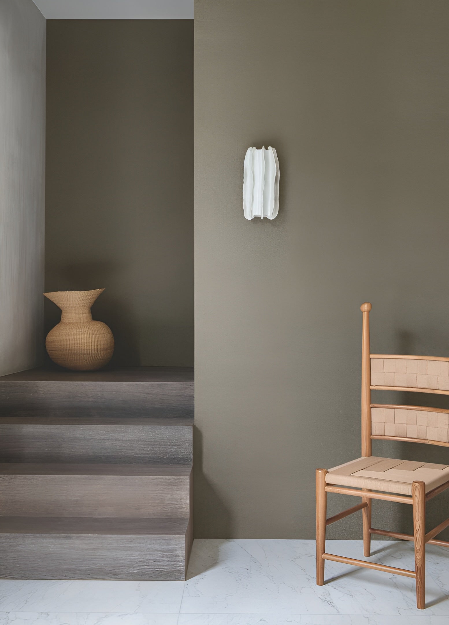 Strukturierte Tapete Geflecht, das Raphia imitiert KIRA - SIENNE BRULÉE rotbraun