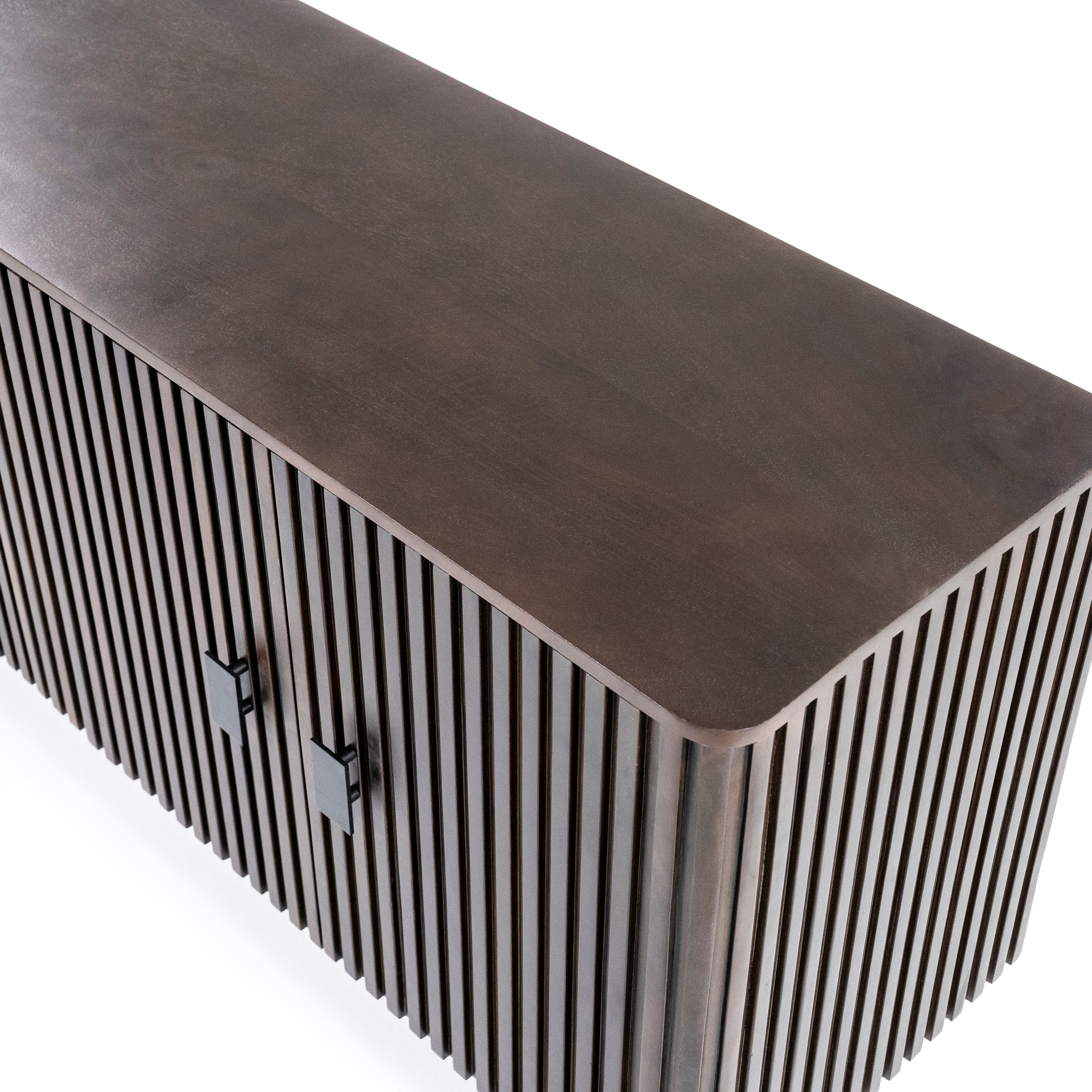 Komoda REMI ciemnobrązowe drewno mango