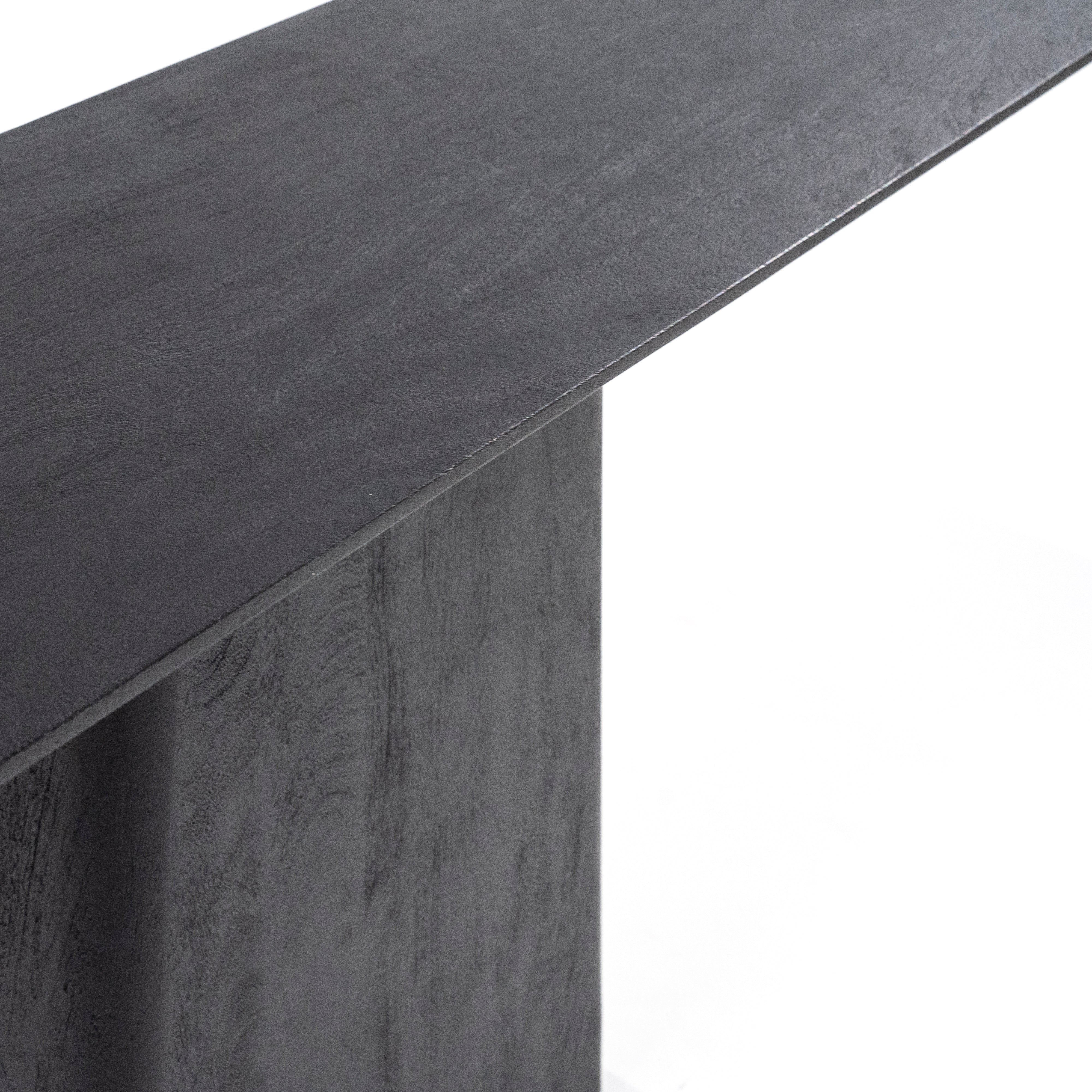 Konsola ARON czarne drewno mango