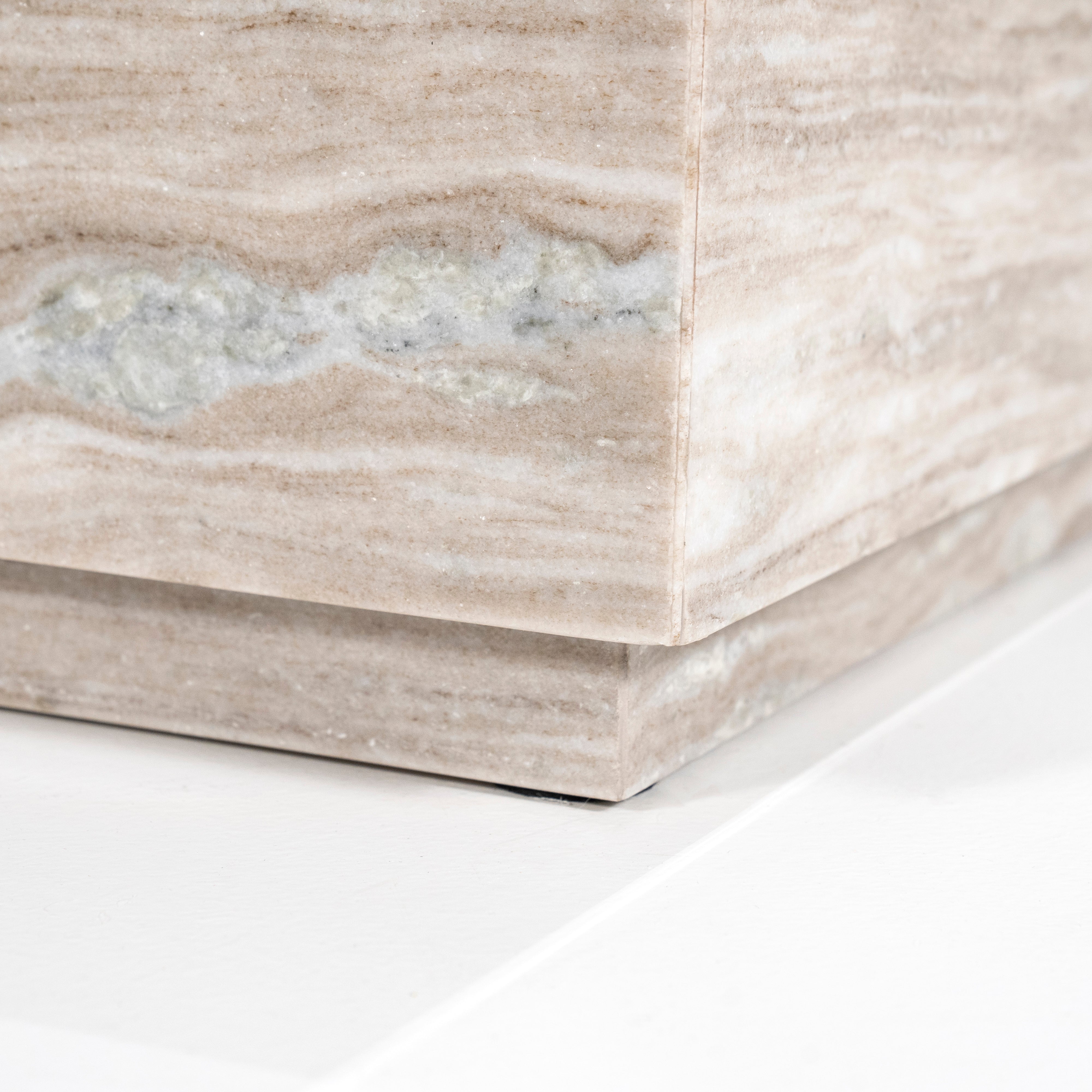 Kaffeetisch VINCE grauer Marmor