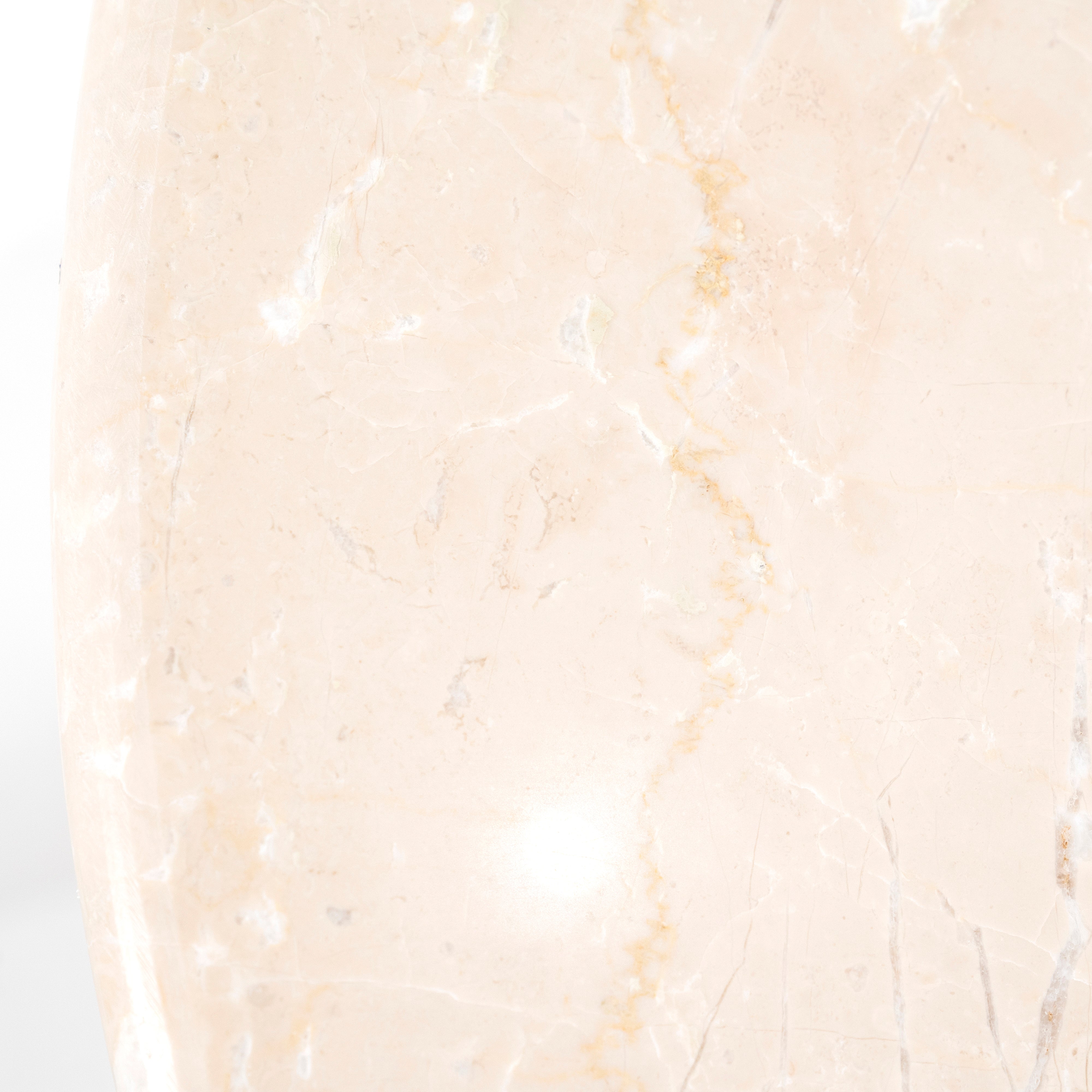 Beistelltisch SARA aus Mangoholz mit Tischplatte aus Tarvertin