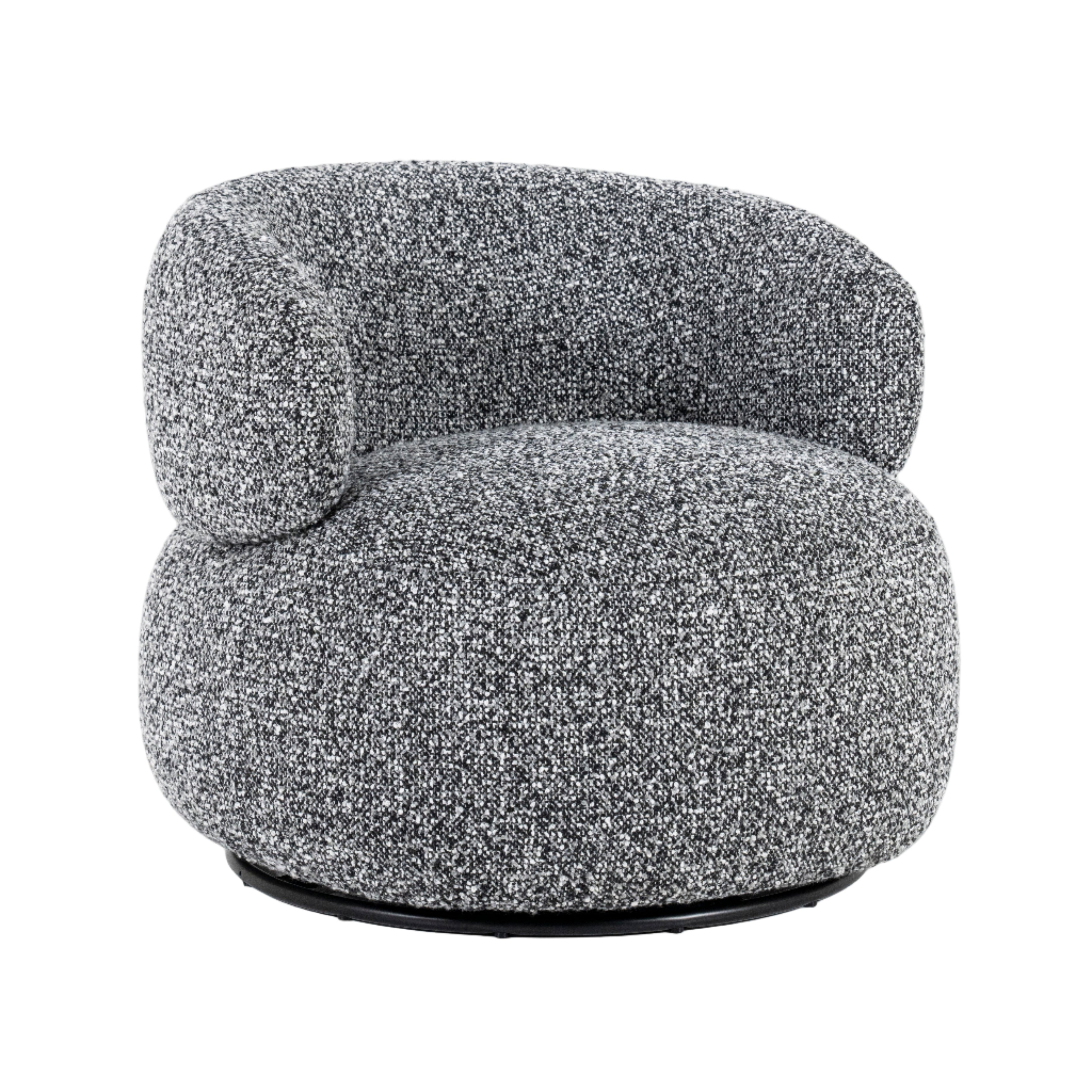 Sessel MAEVE schwarz-weiß meliert