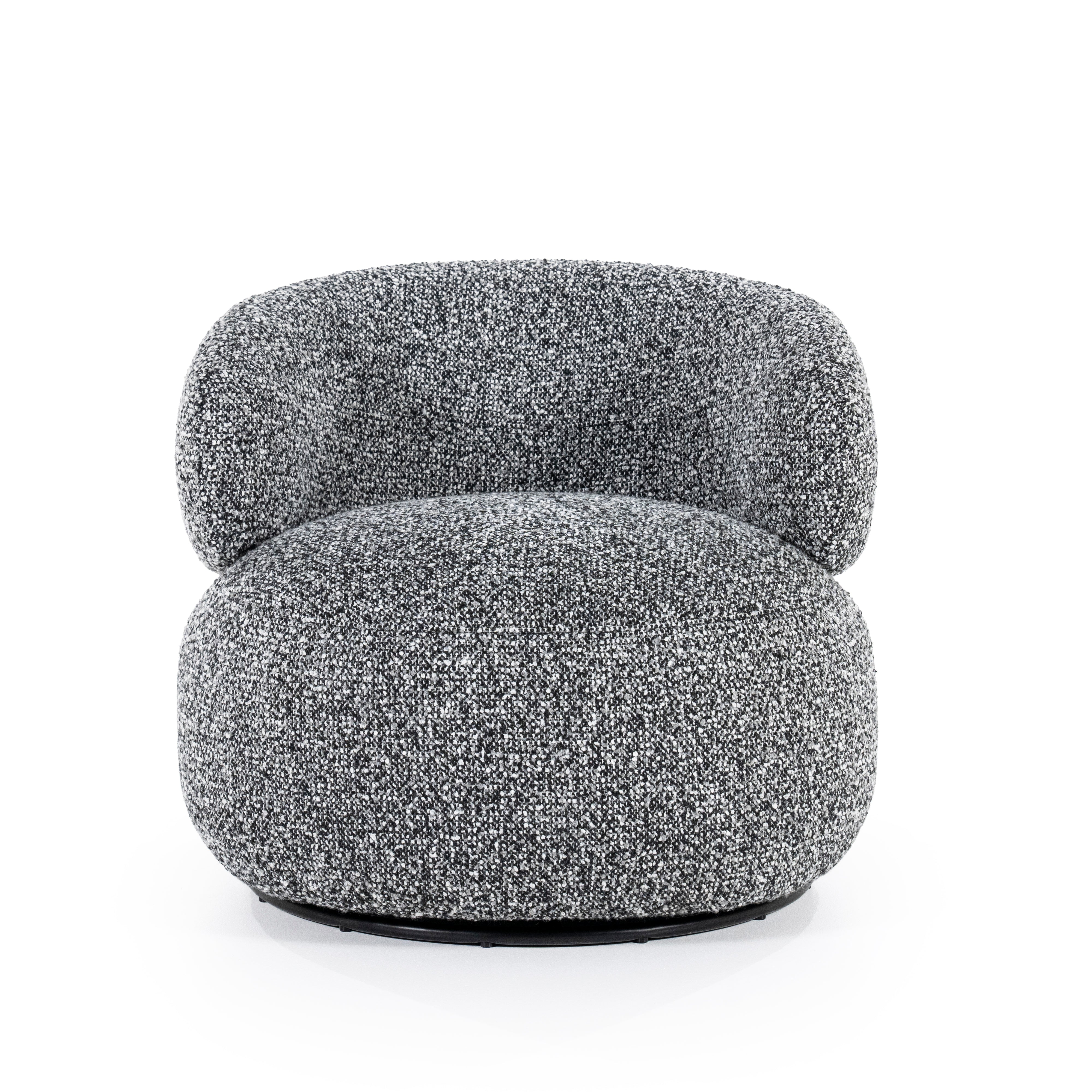 Sessel MAEVE schwarz-weiß meliert