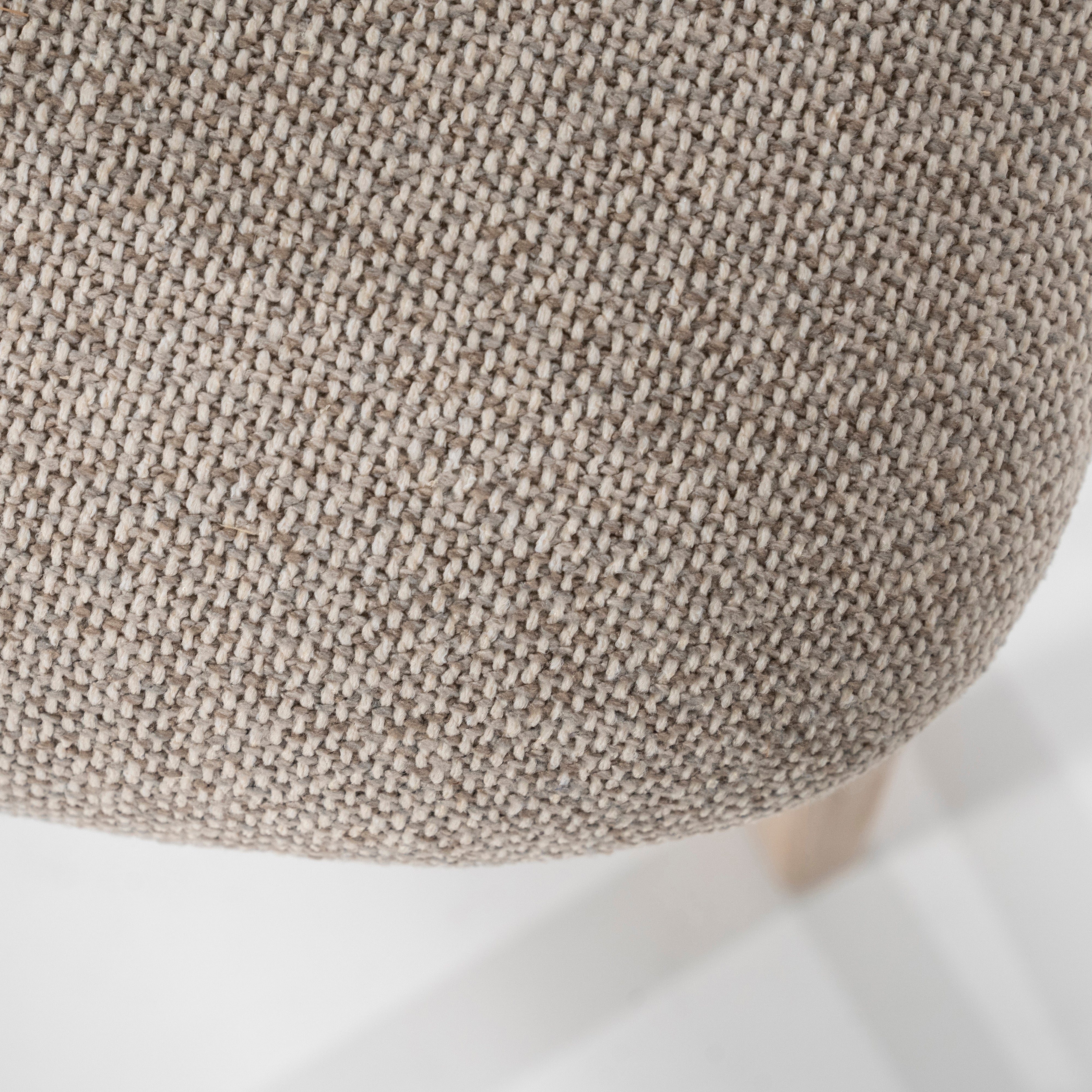 Krzesło MIKKY taupe z dębową podstawą