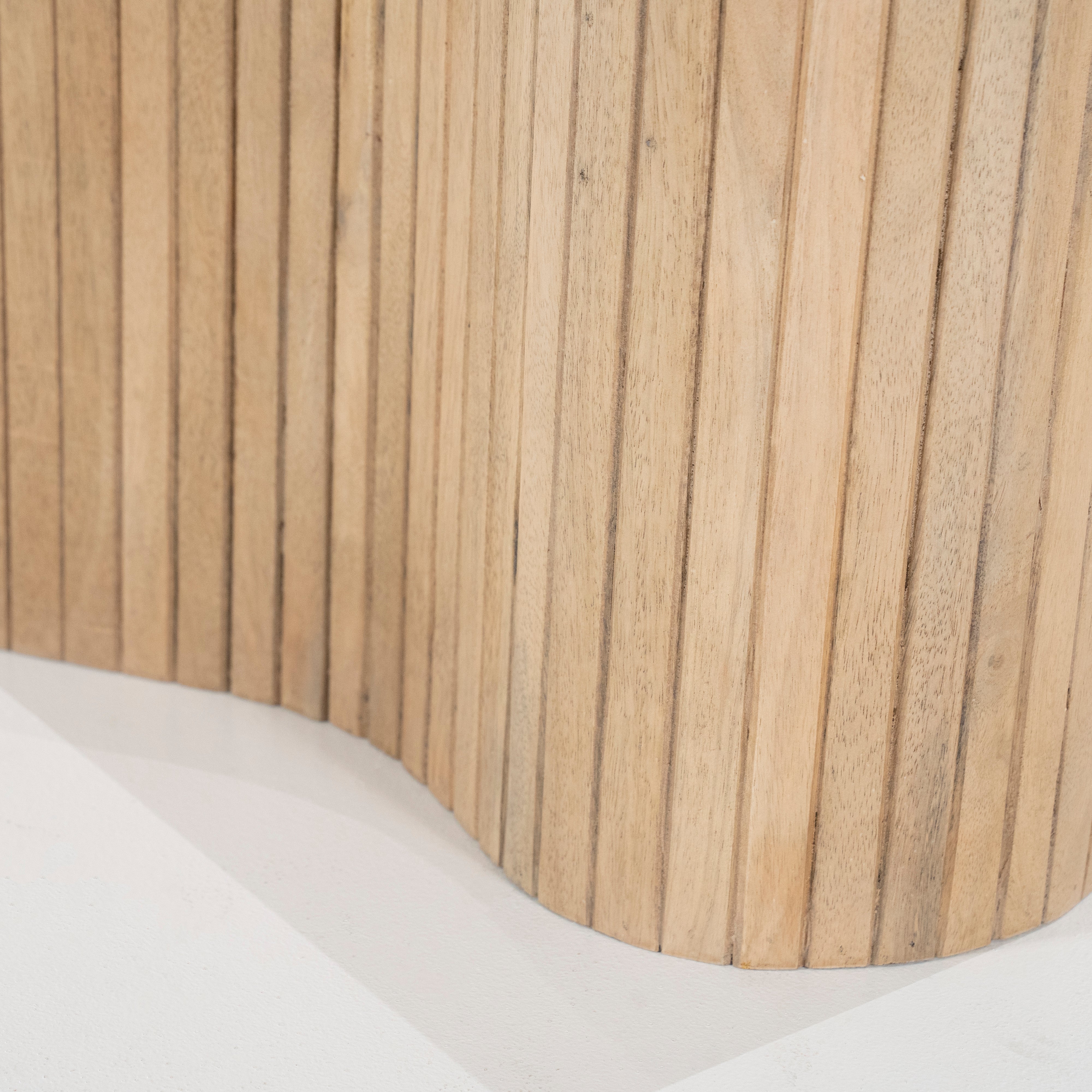 KIRA Side Table Mango Wood with Marble Top