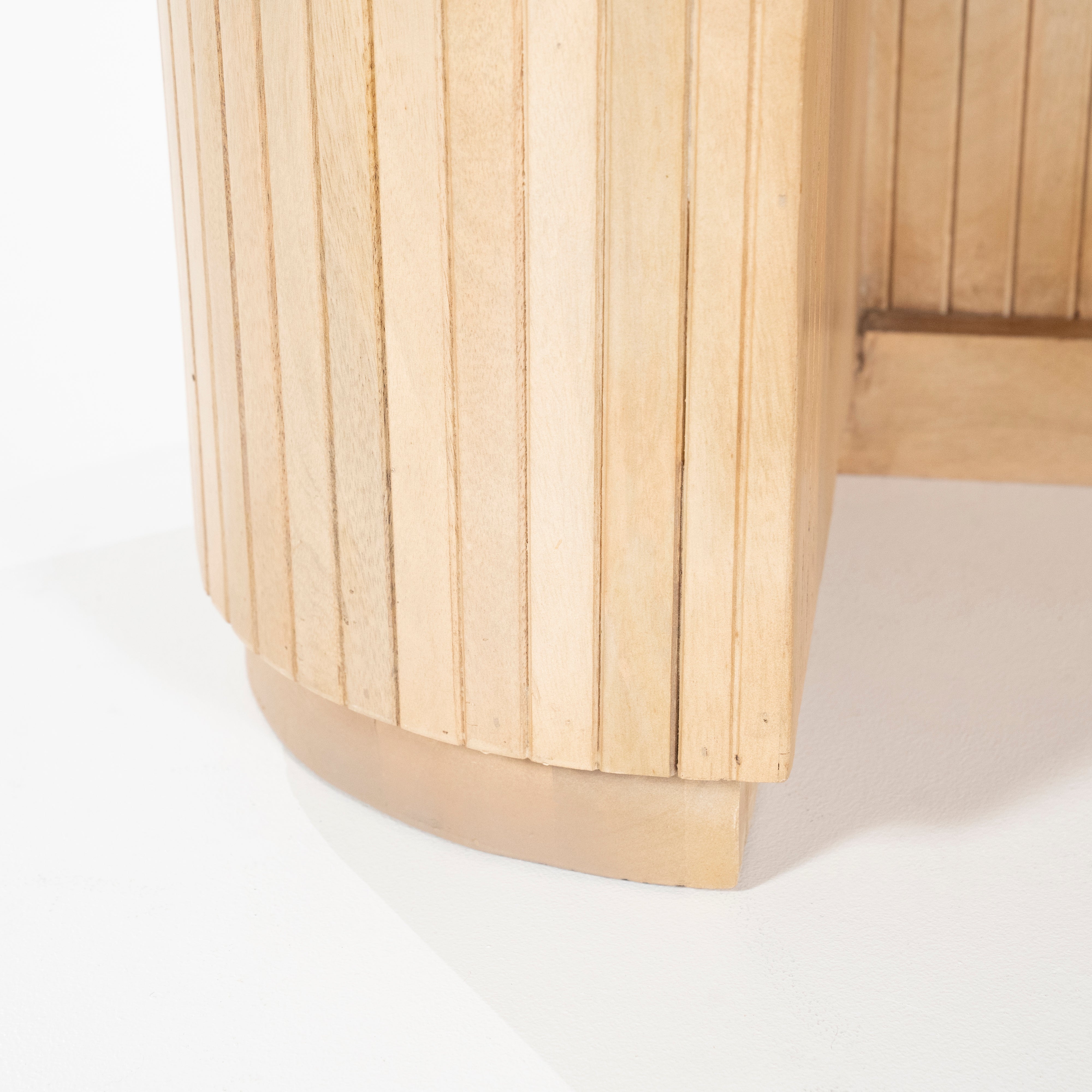 Biurko KIRA drewno mango z marmurowym blatem