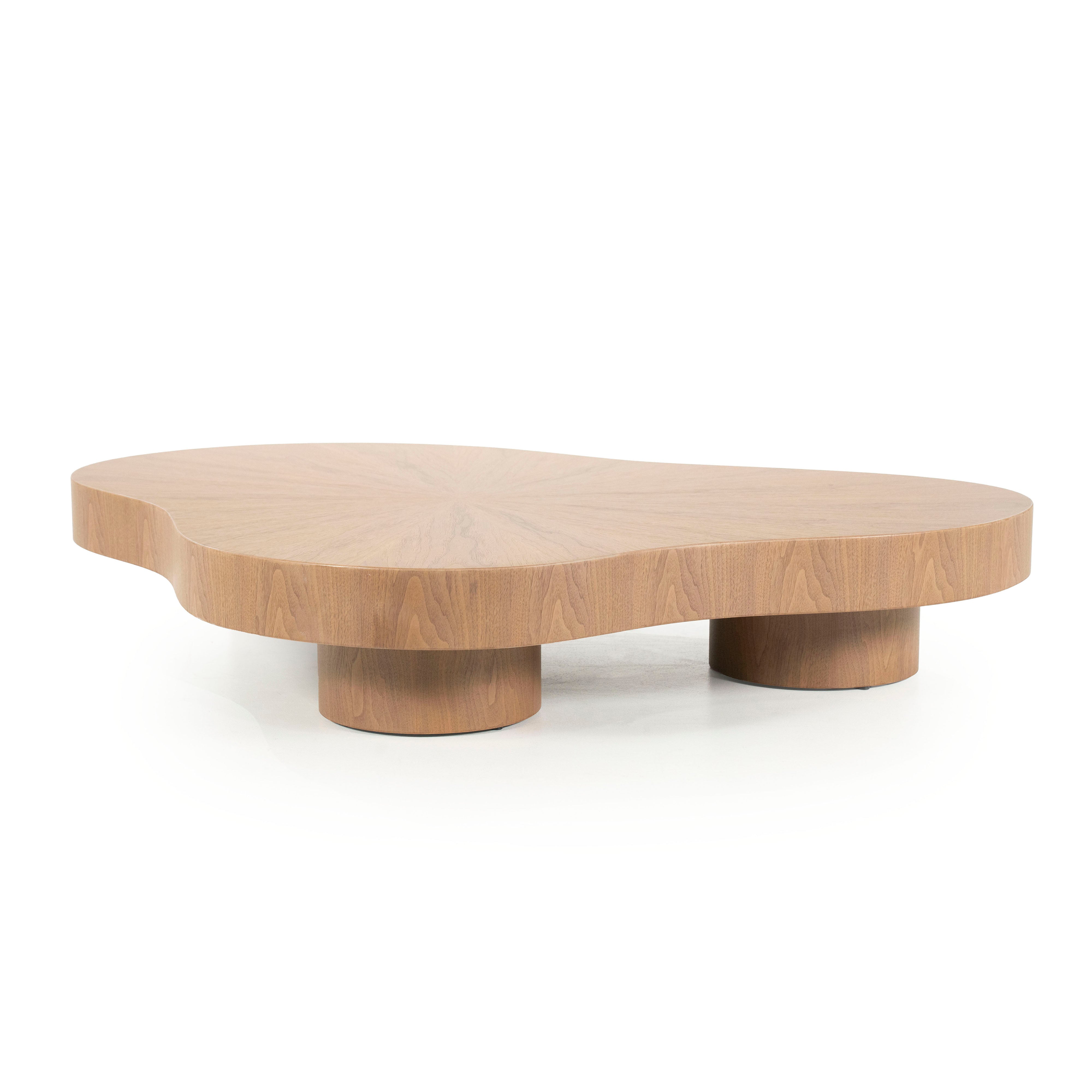 BOBBIE walnut veneer coffee table