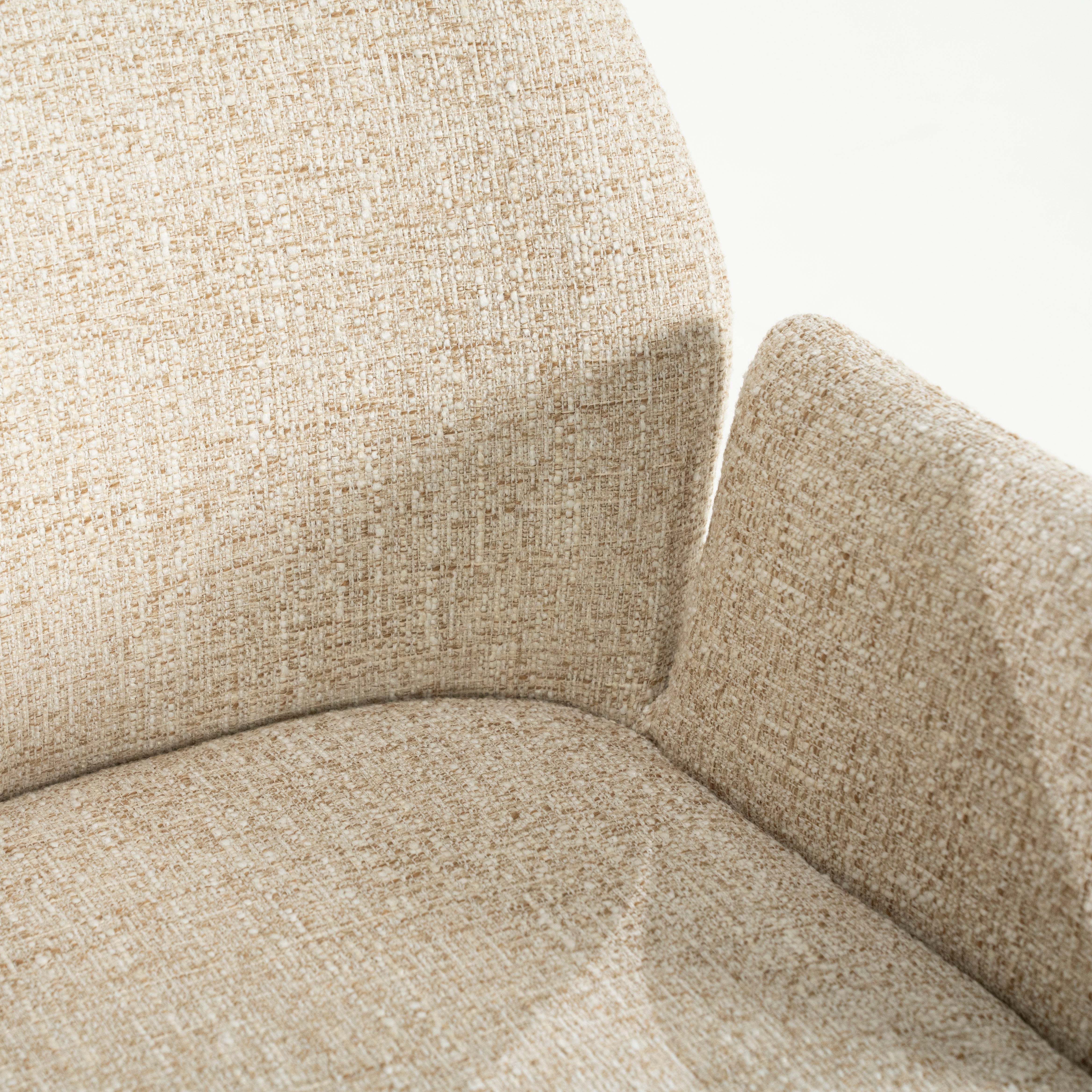 Krzesło INDY kremowy z czarną podstawą