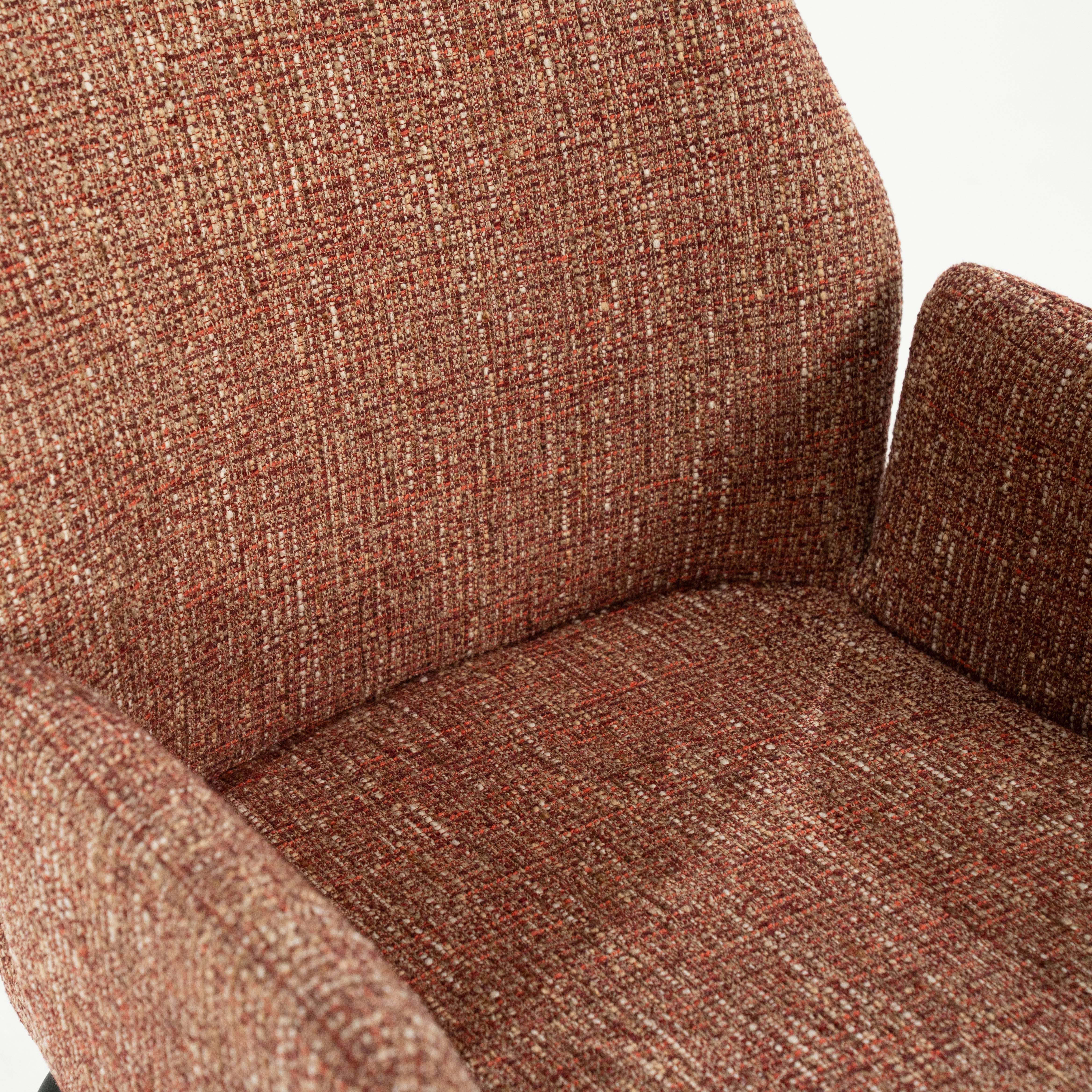 Krzesło INDY terakota z czarną podstawą