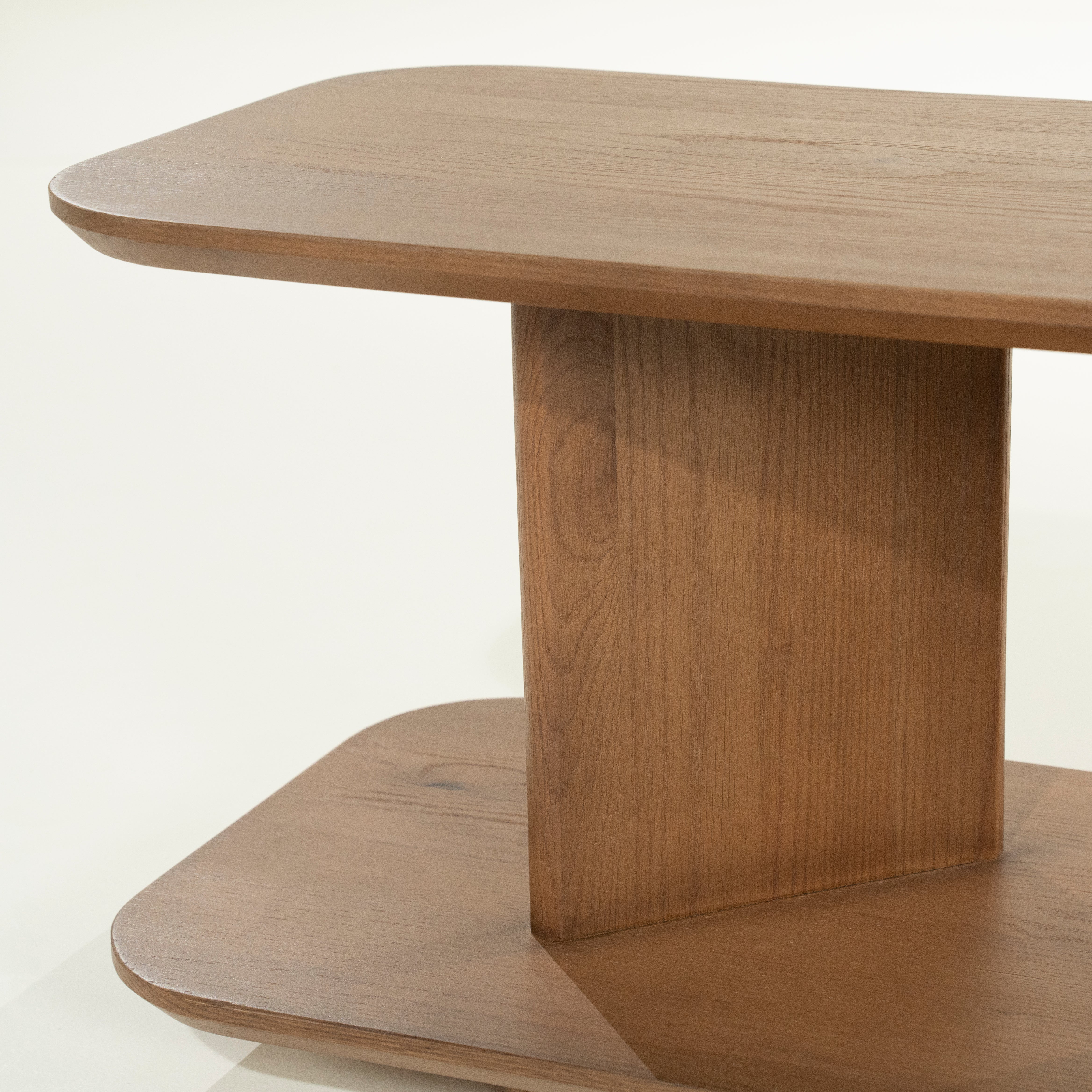 Stolik boczny TY ciemne drewno dębowe