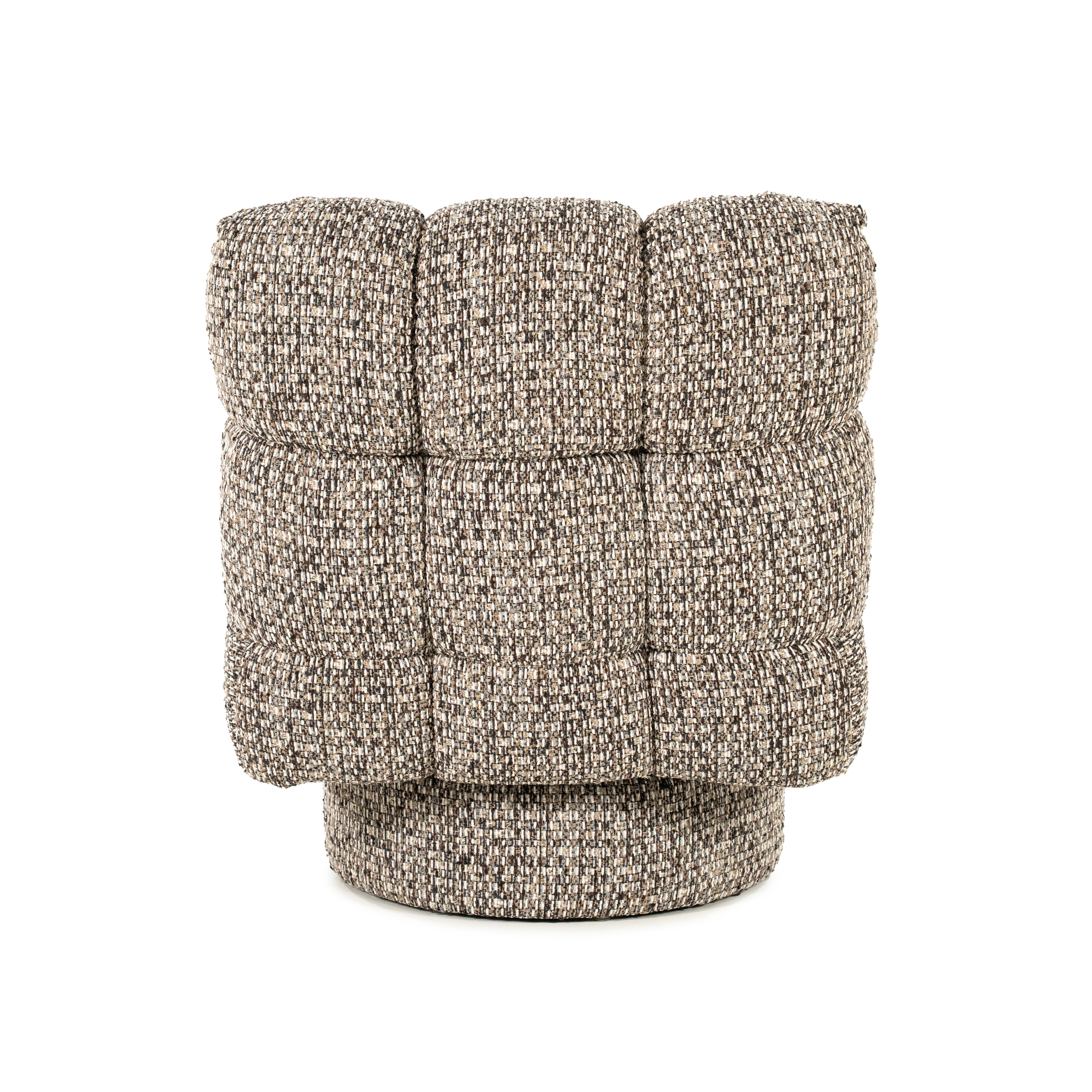 Fotel FENNA szaro-brązowy melanż