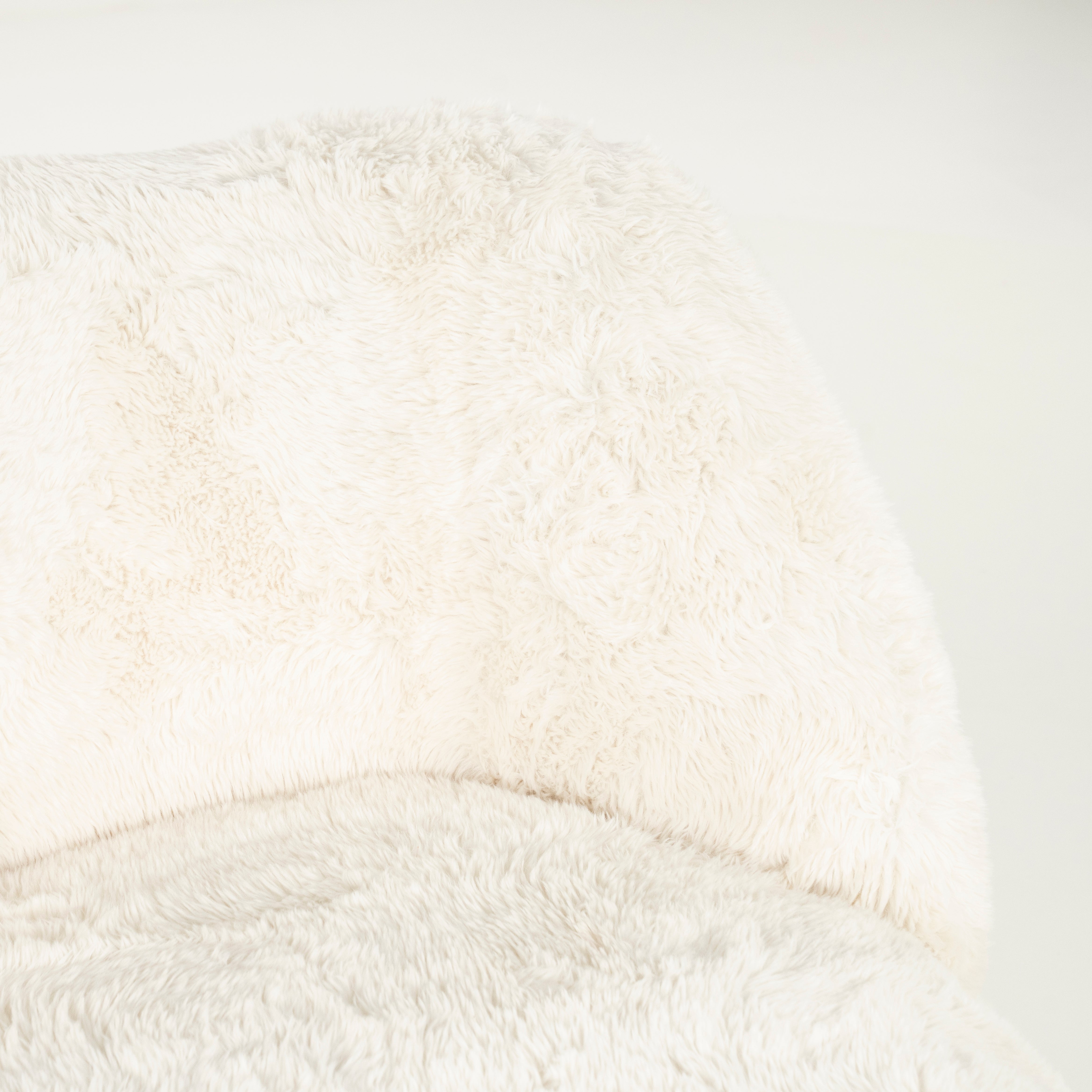 SAMSON Cream Fur Armchair