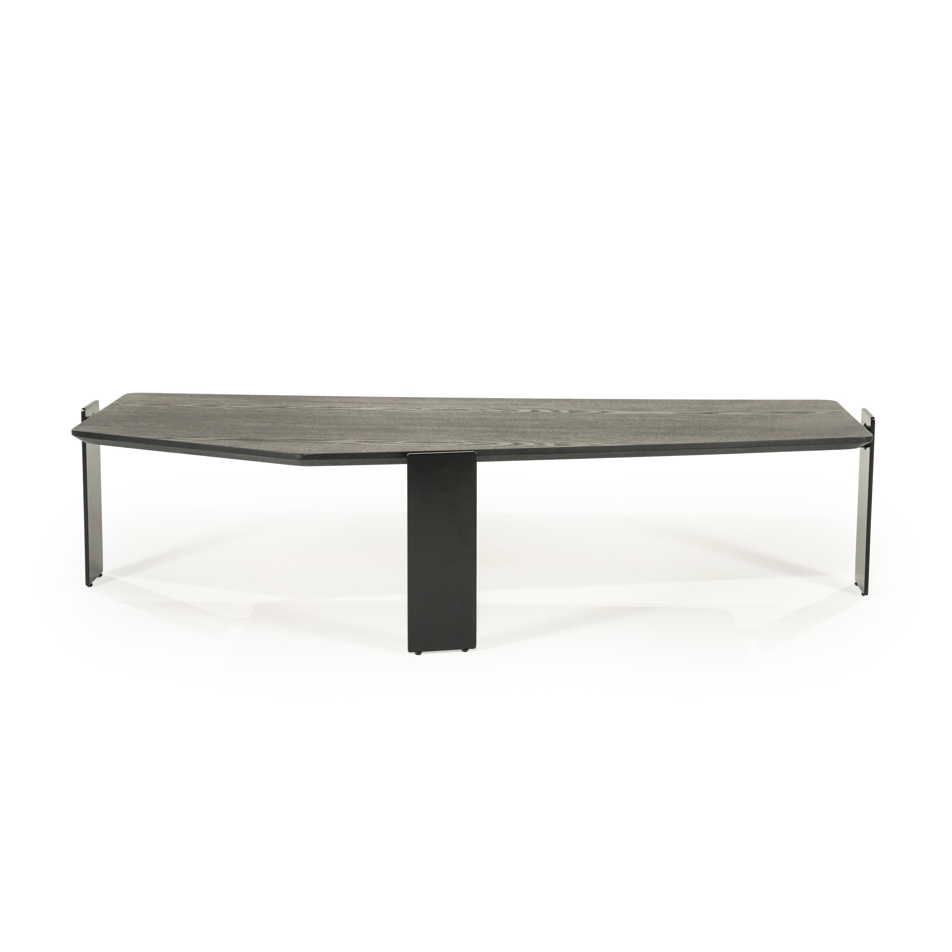 ROBERT black ash veneer coffee table