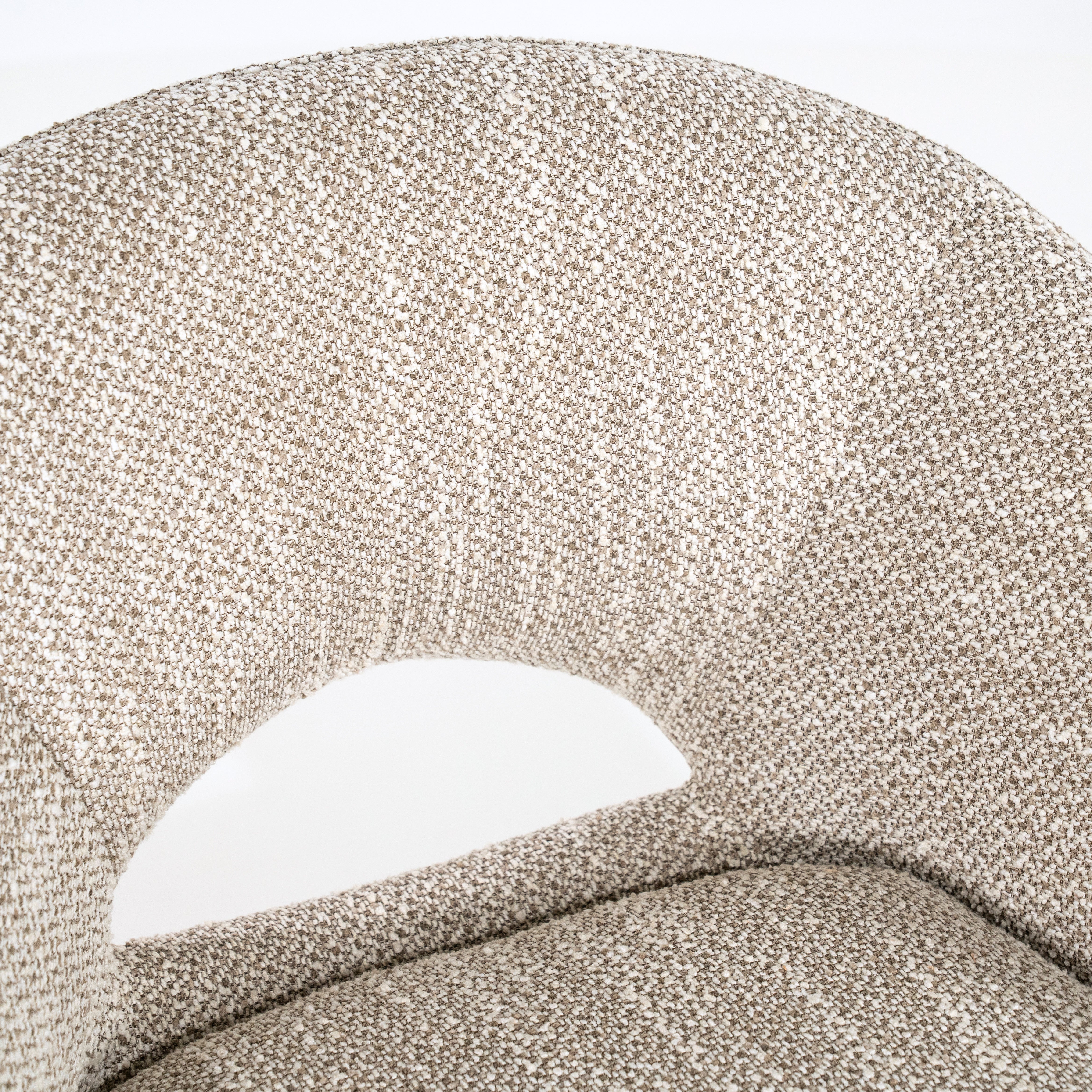 Krzesło obrotowe NOL taupe z czarną podstawą