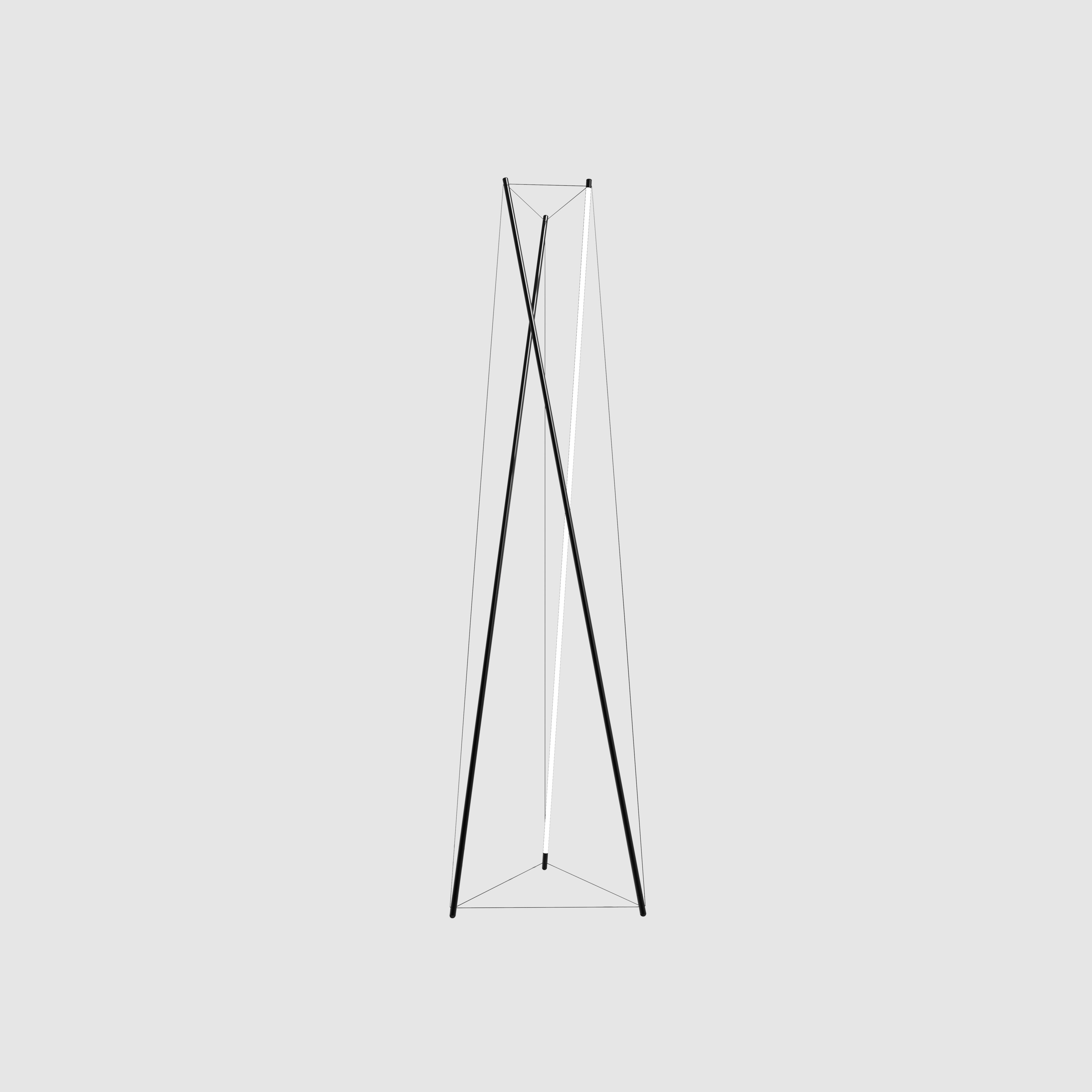Lampa podłogowa TENSO czarny