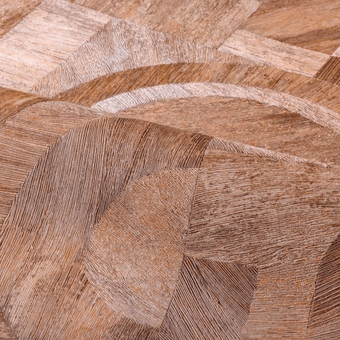 Tapete mit einem von der Intarsientechnik inspirierten Muster INTARSIA - TERRE DE SIENNE kupferfarben