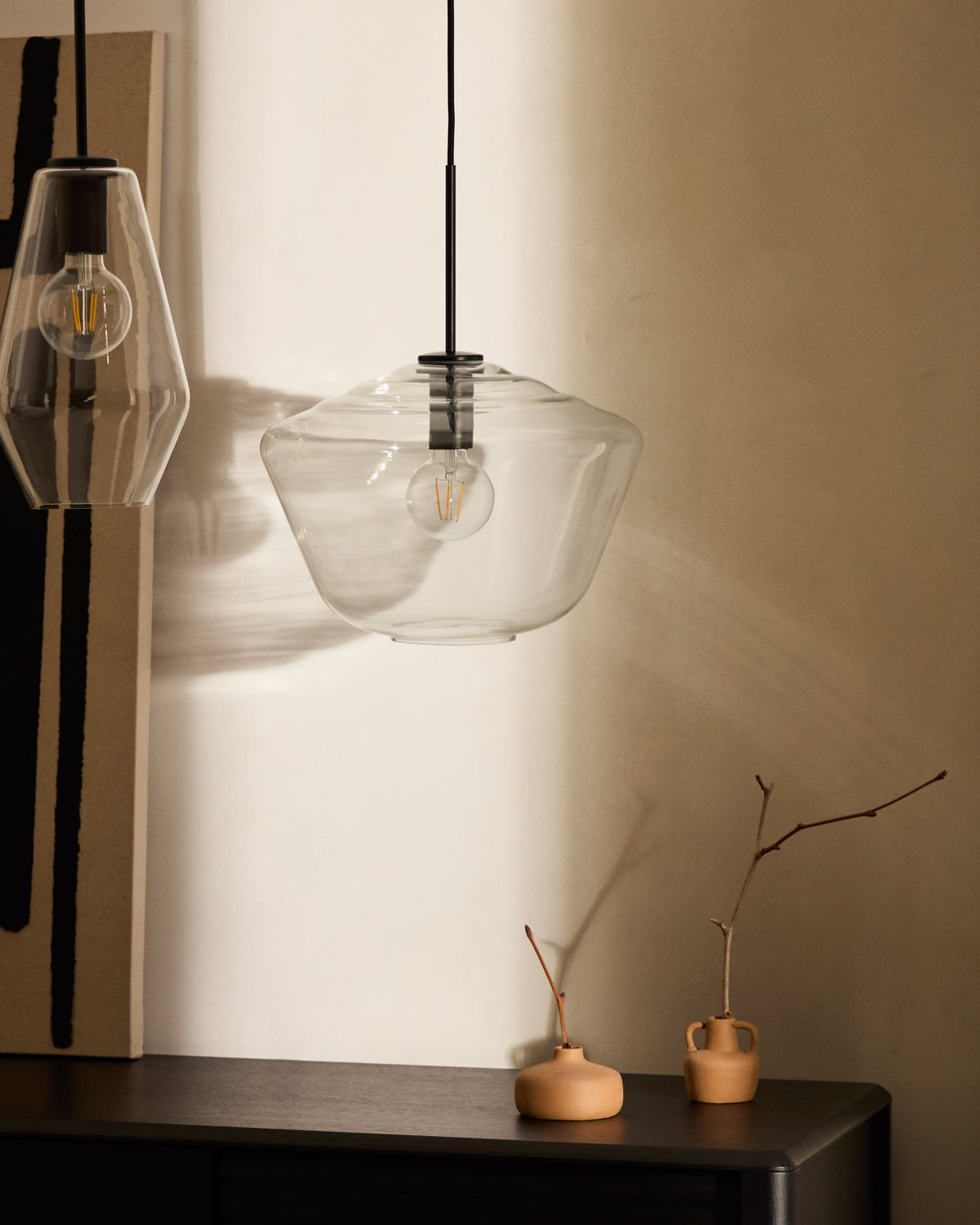 Lampa wisząca MAO przezroczyste szkło – ujęcie 5