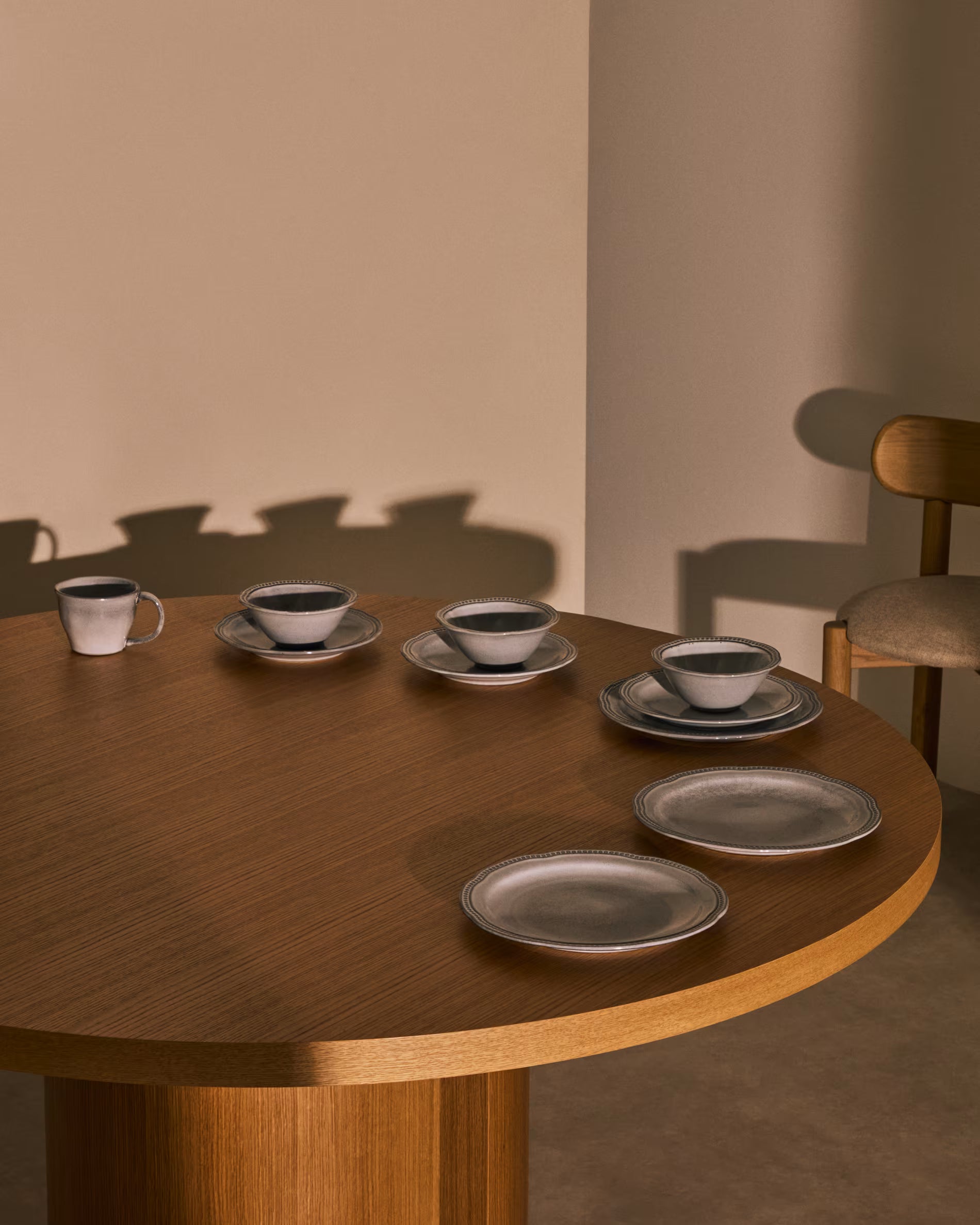 Talerz płaski DOVEC niebieska ceramika