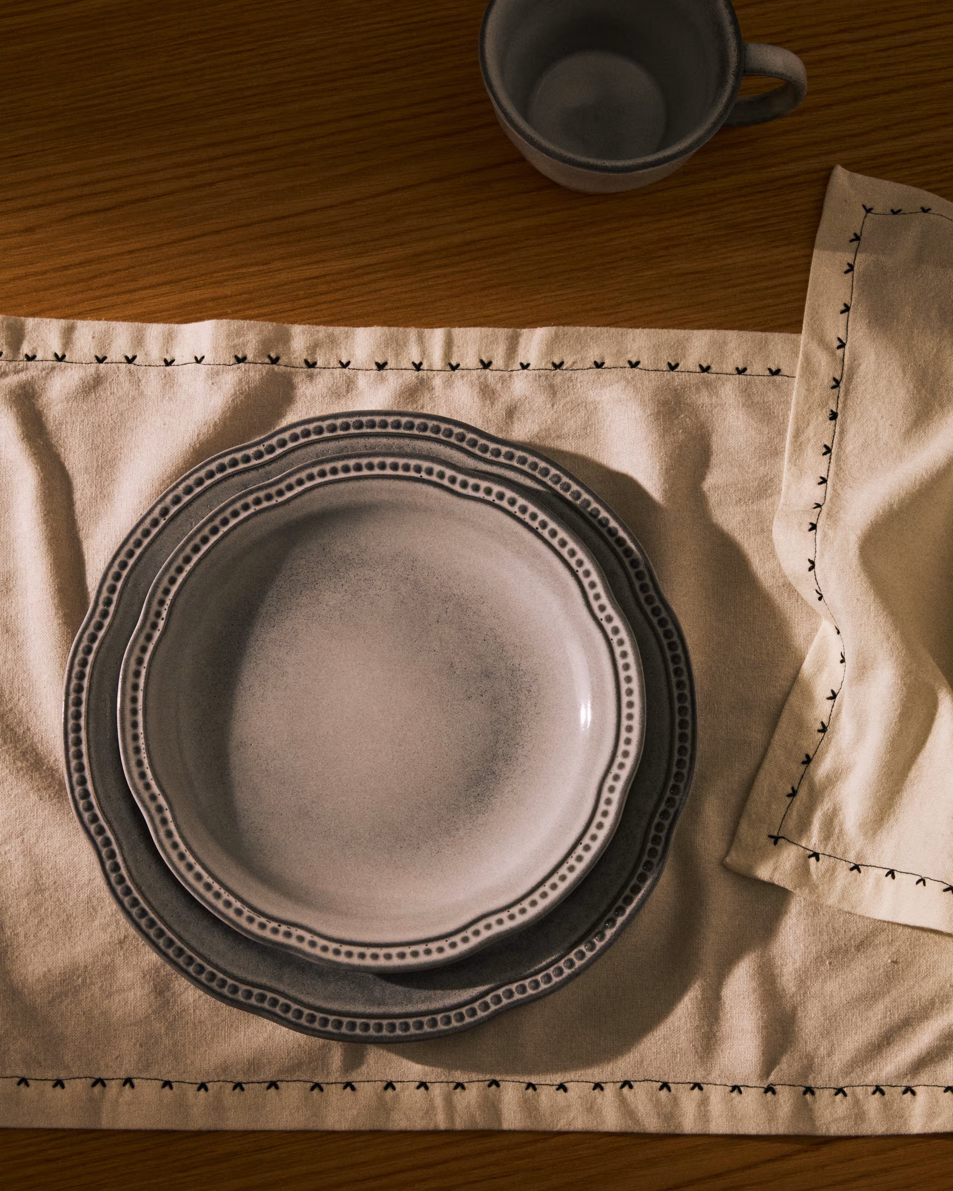 Talerz płaski DOVEC niebieska ceramika