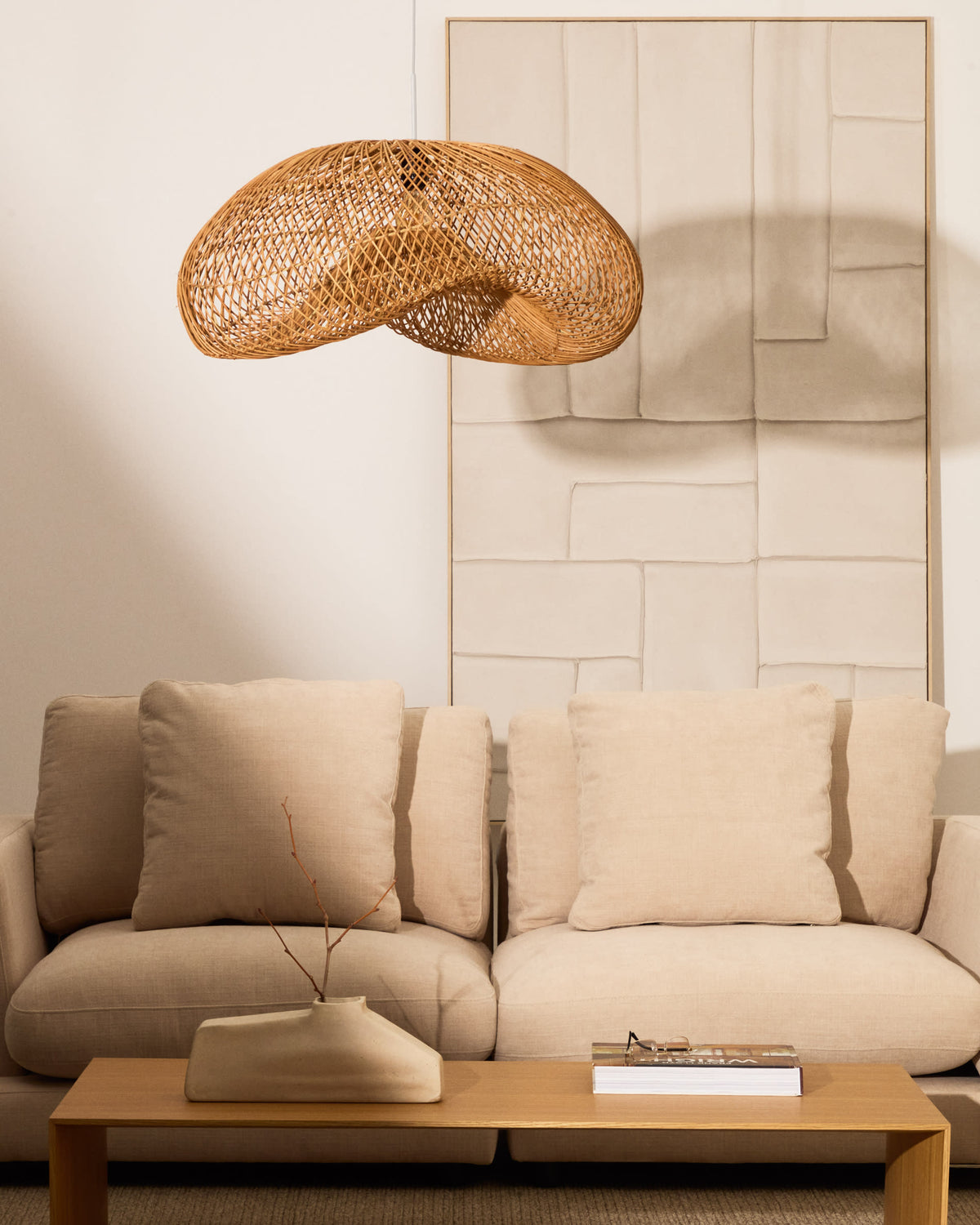 Abażur ISORA naturalny rattan – ujęcie 7