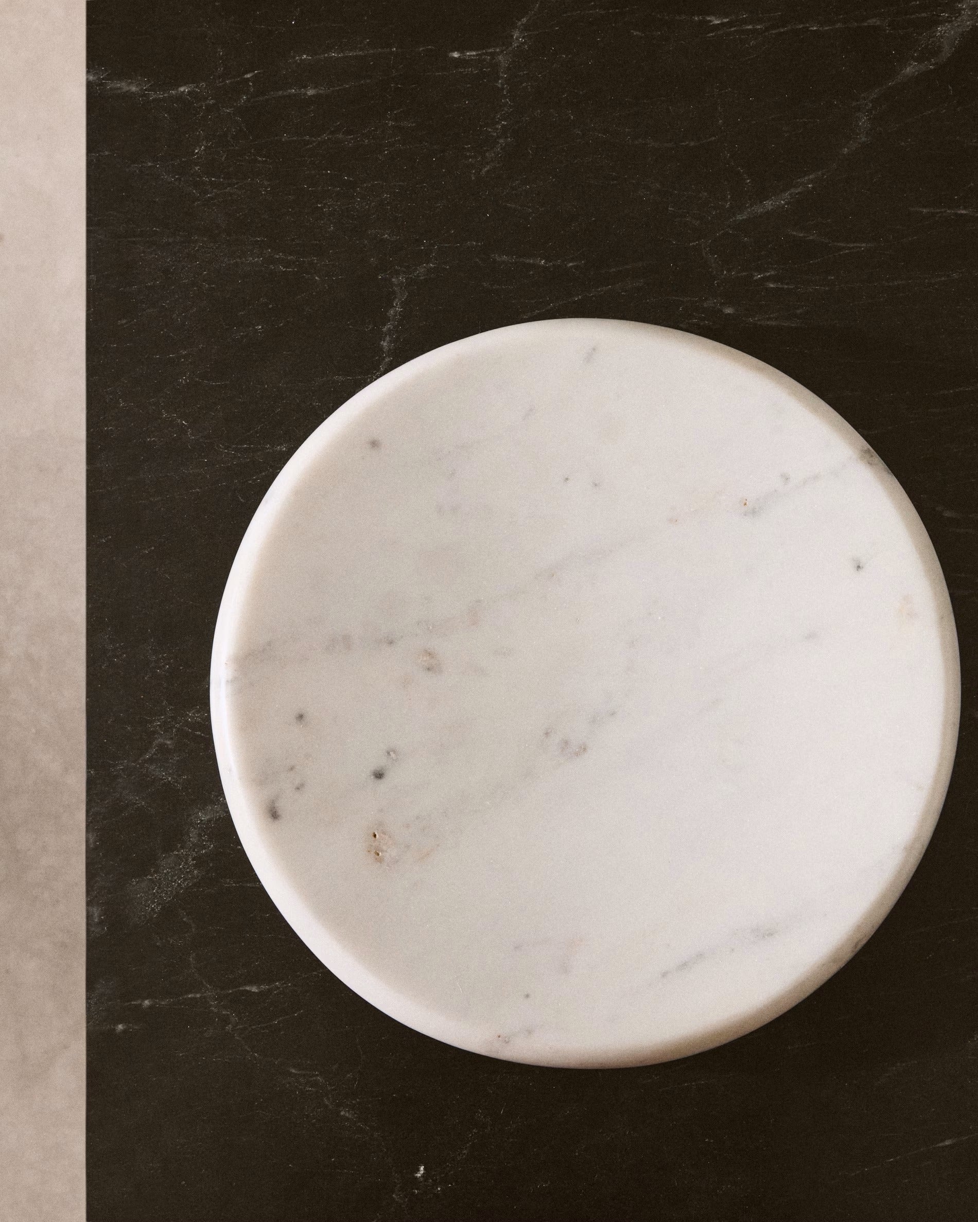 OBENA white marble tray