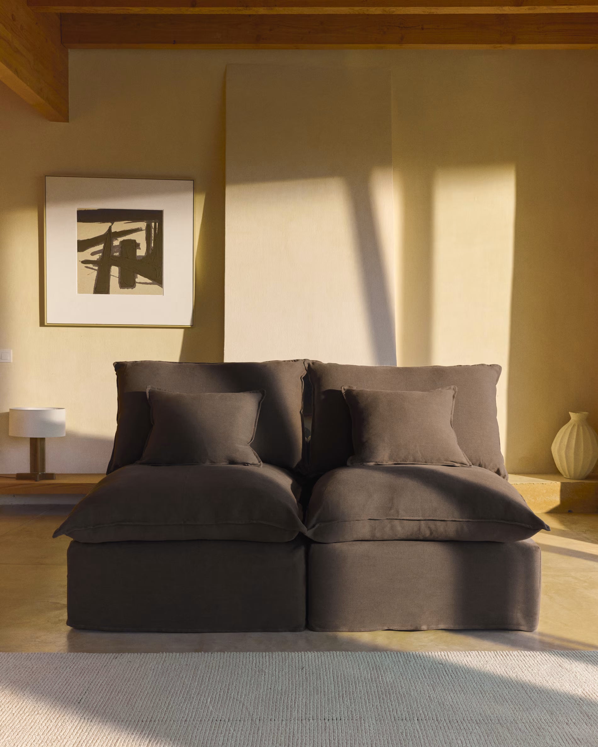 Sofa modułowa 2-osobowa ANARELA beżowy