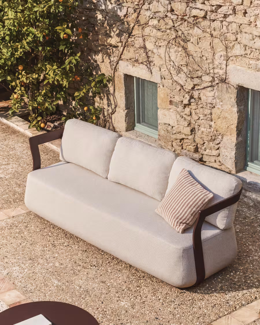 Poszewka na poduszkę DIROME biały z beżowym