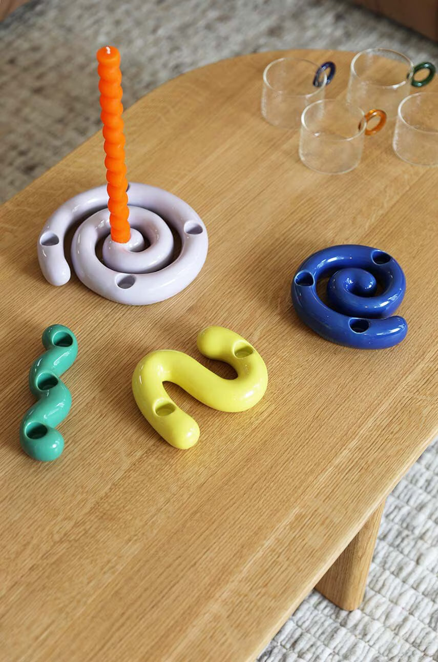 Kerzenhalter SCRIBBLE lila