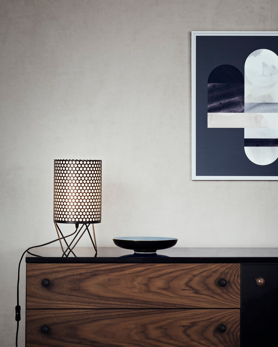 ABC black table lamp