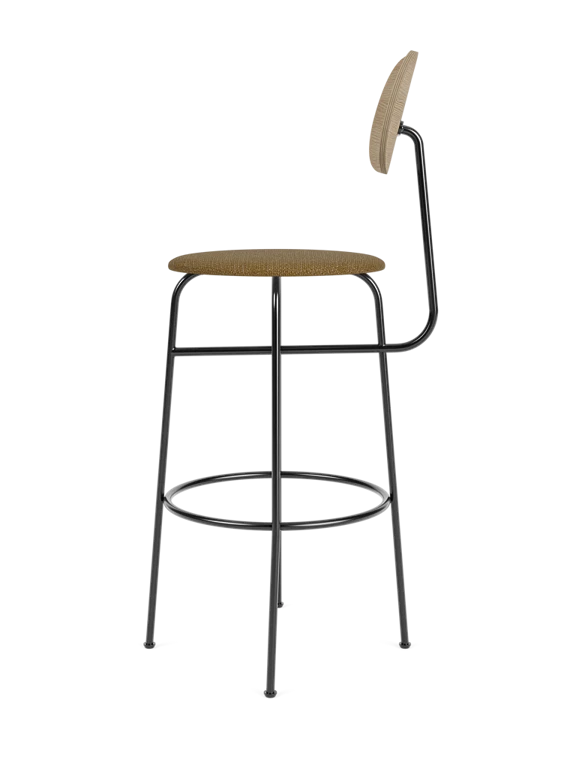 Hocker AFTEROOM PLUS Eiche mit gepolstertem senfgelben Sitz