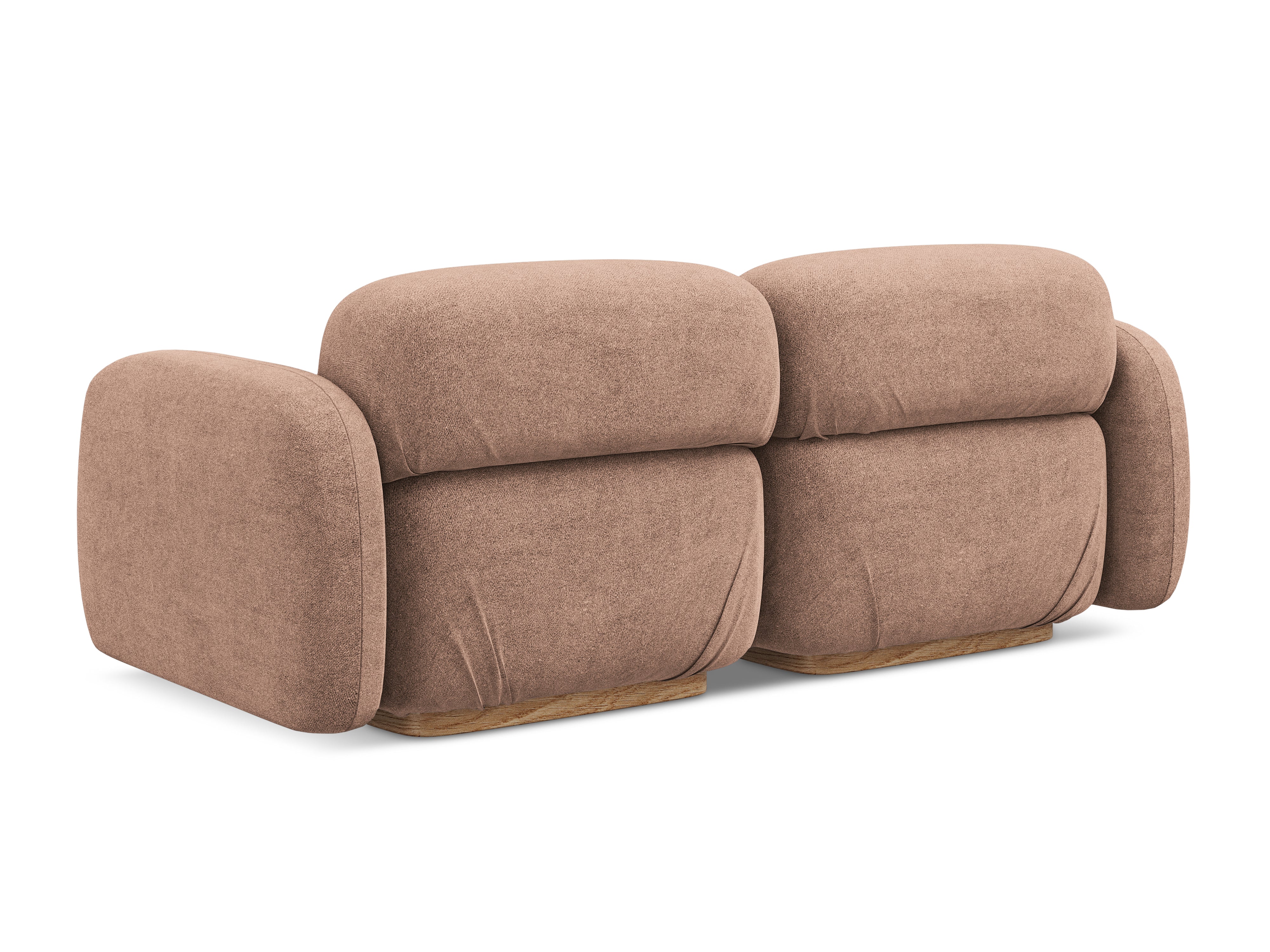 AILANI 3-Seater Modular Sofa in Powder Pink Boucle