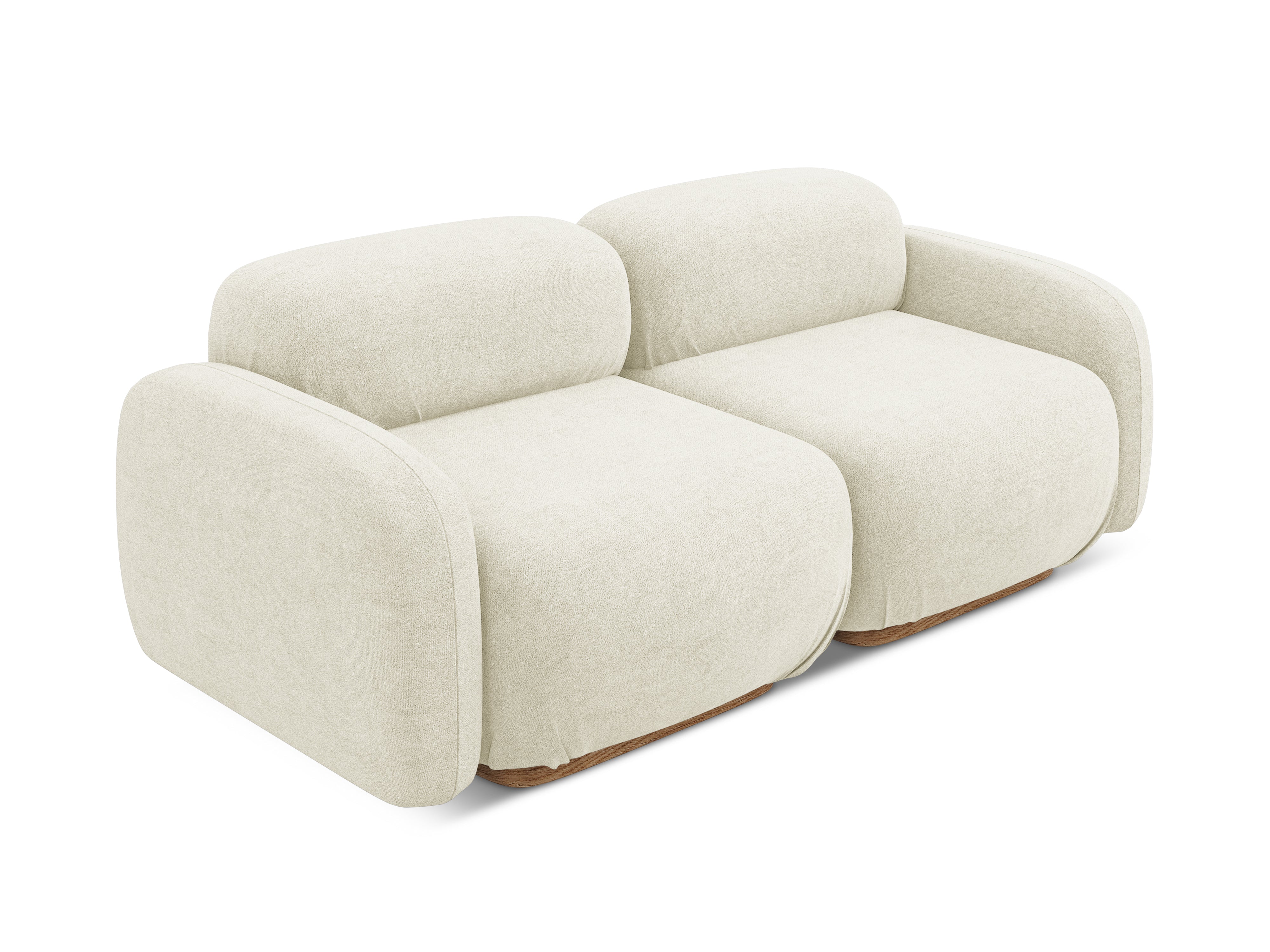 Sofa modułowa 3-osobowa AILANI ecru boucle