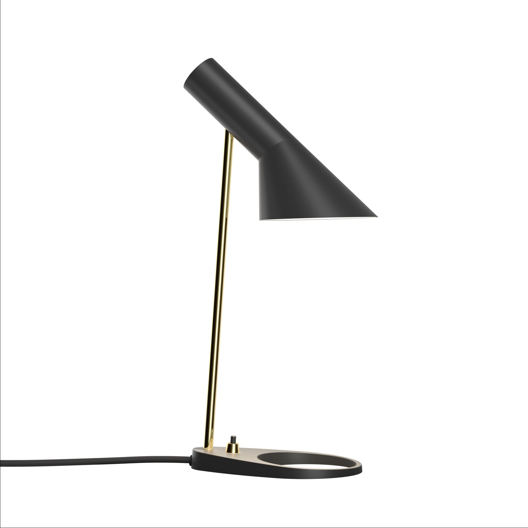 Lampa stołowa AJ MINI czarny z mosiężnym