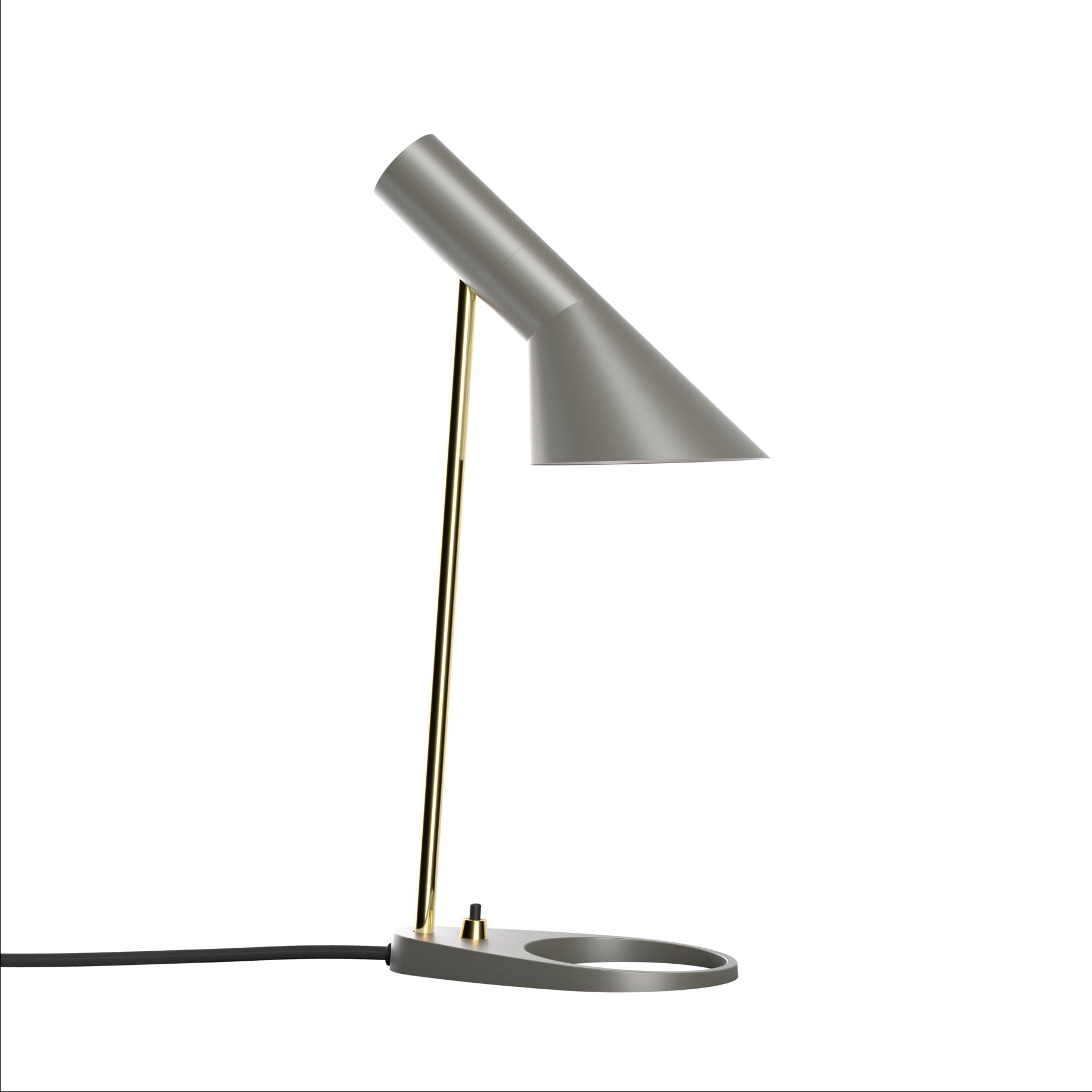Lampa stołowa AJ MINI ciepły szary z mosiężnym