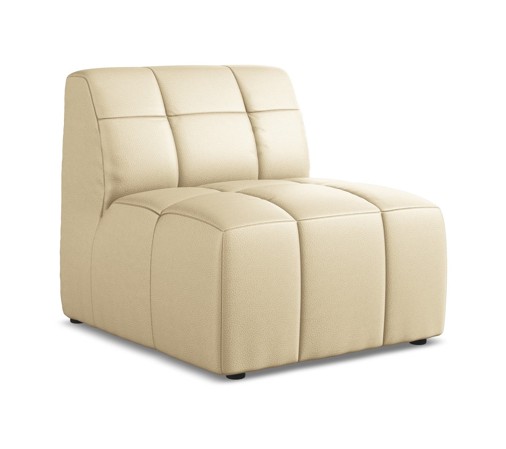Armchair / module ALOHA beige eco-leather