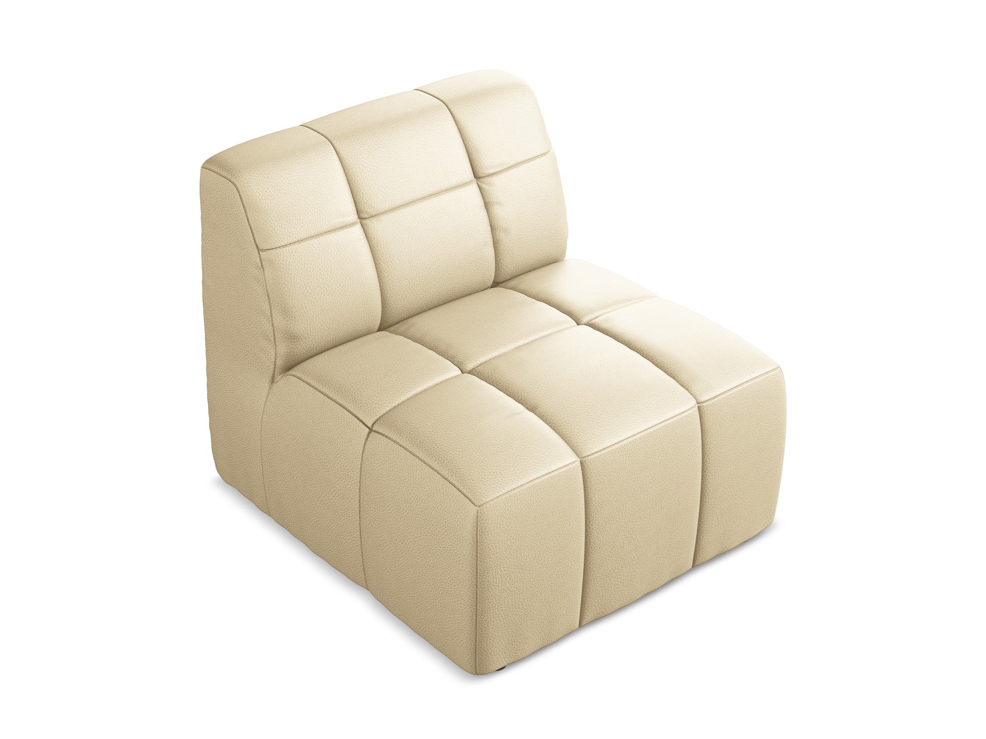 Armchair / module ALOHA beige eco-leather
