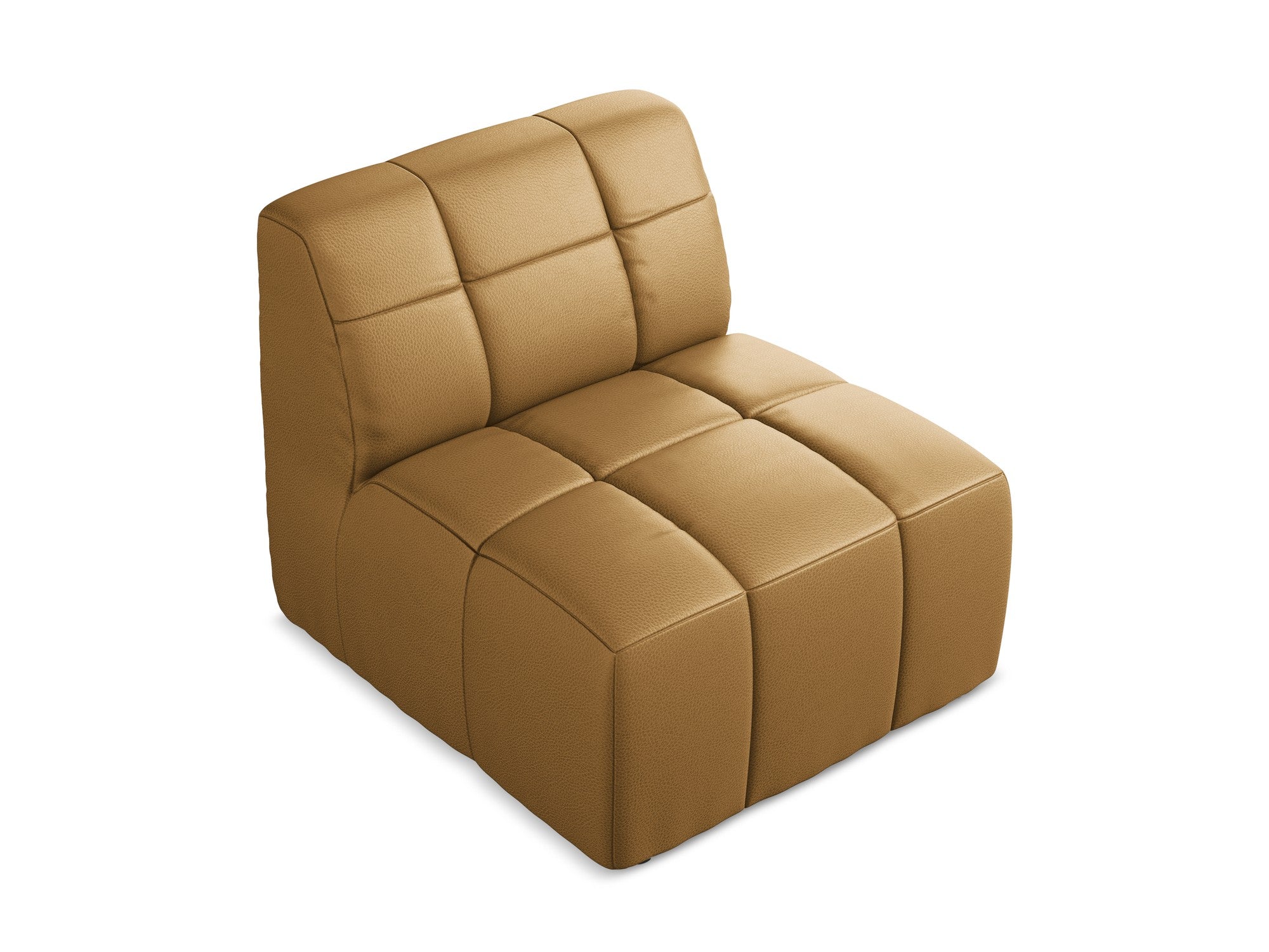 Armchair / module ALOHA caramel eco-leather
