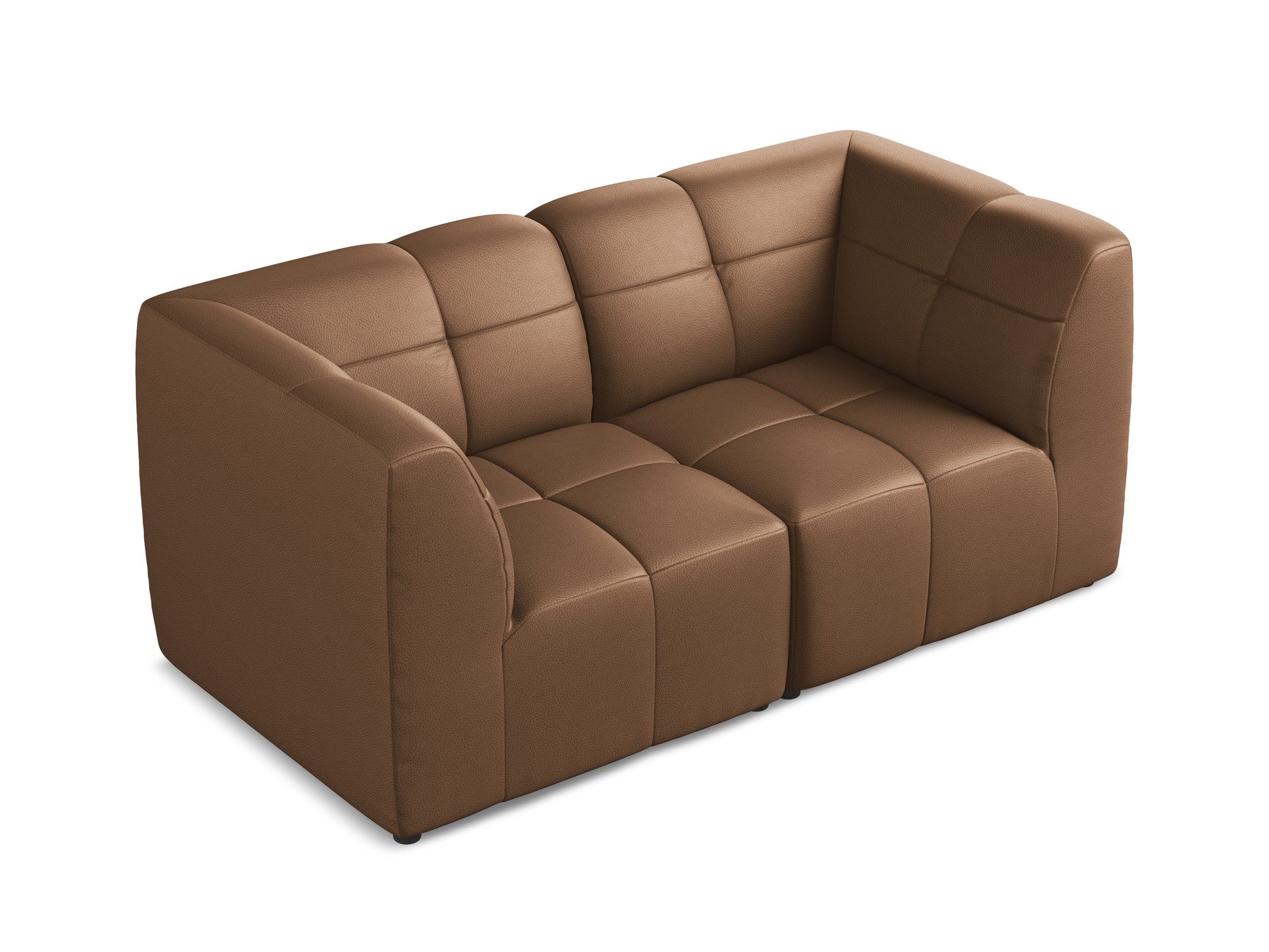 Modular 2-Seater Sofa ALOHA in Chocolate Eco-Leather